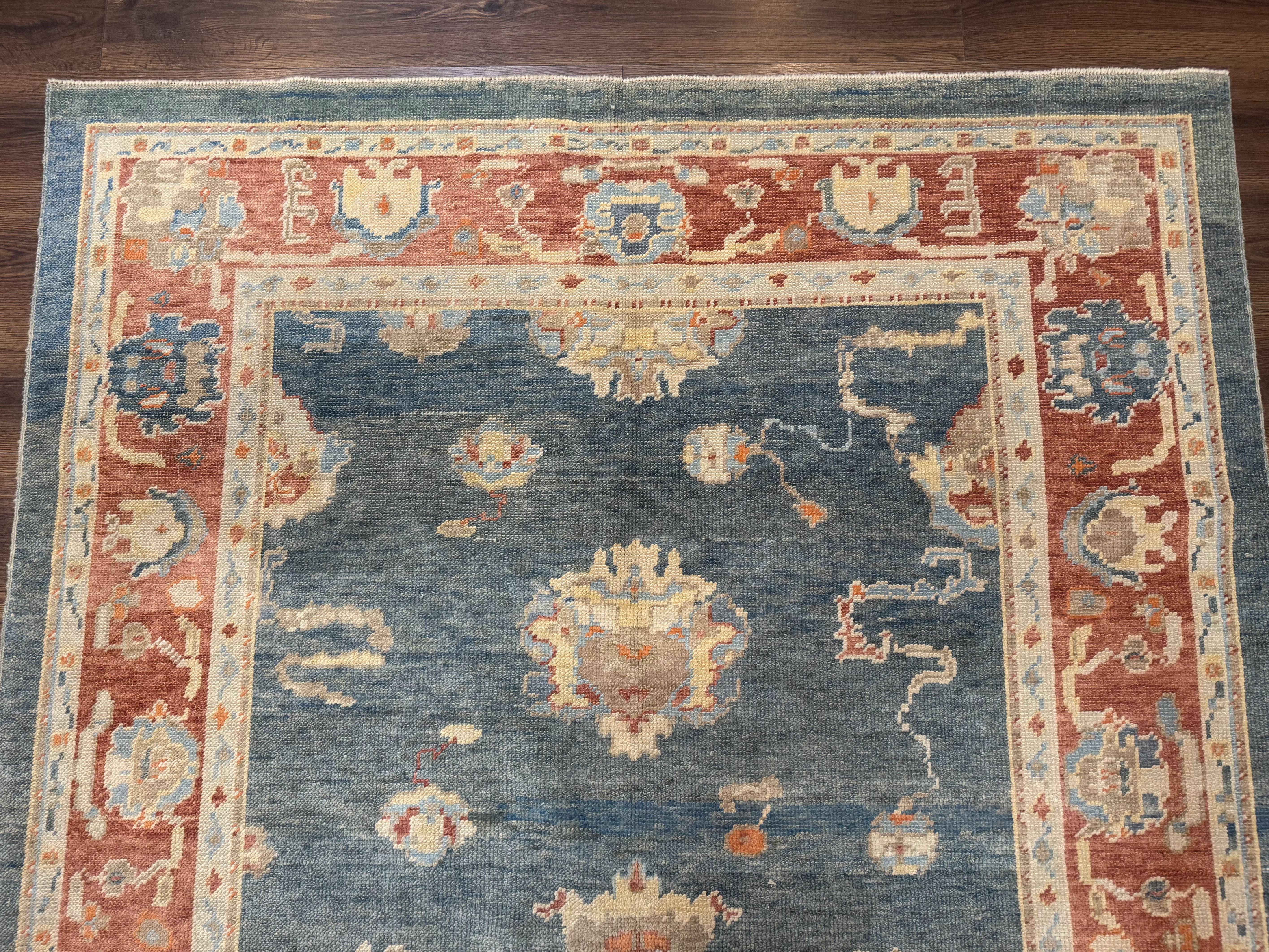 Turkish Oushak Rug 6x9, Sultanabad Carpet, Medium Size Oriental Rug - Jewel Rugs