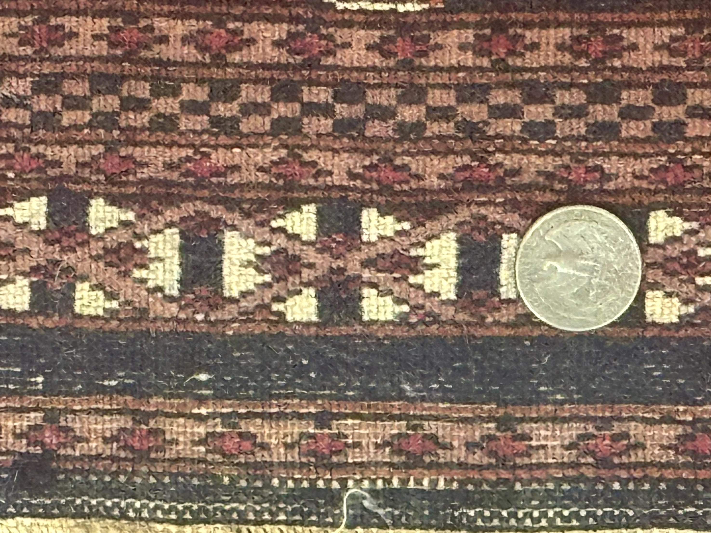 Small Pakistani Bokhara Turkoman Rug, Red, Hand-Knotted Wool Vintage Accent Rug - Jewel Rugs