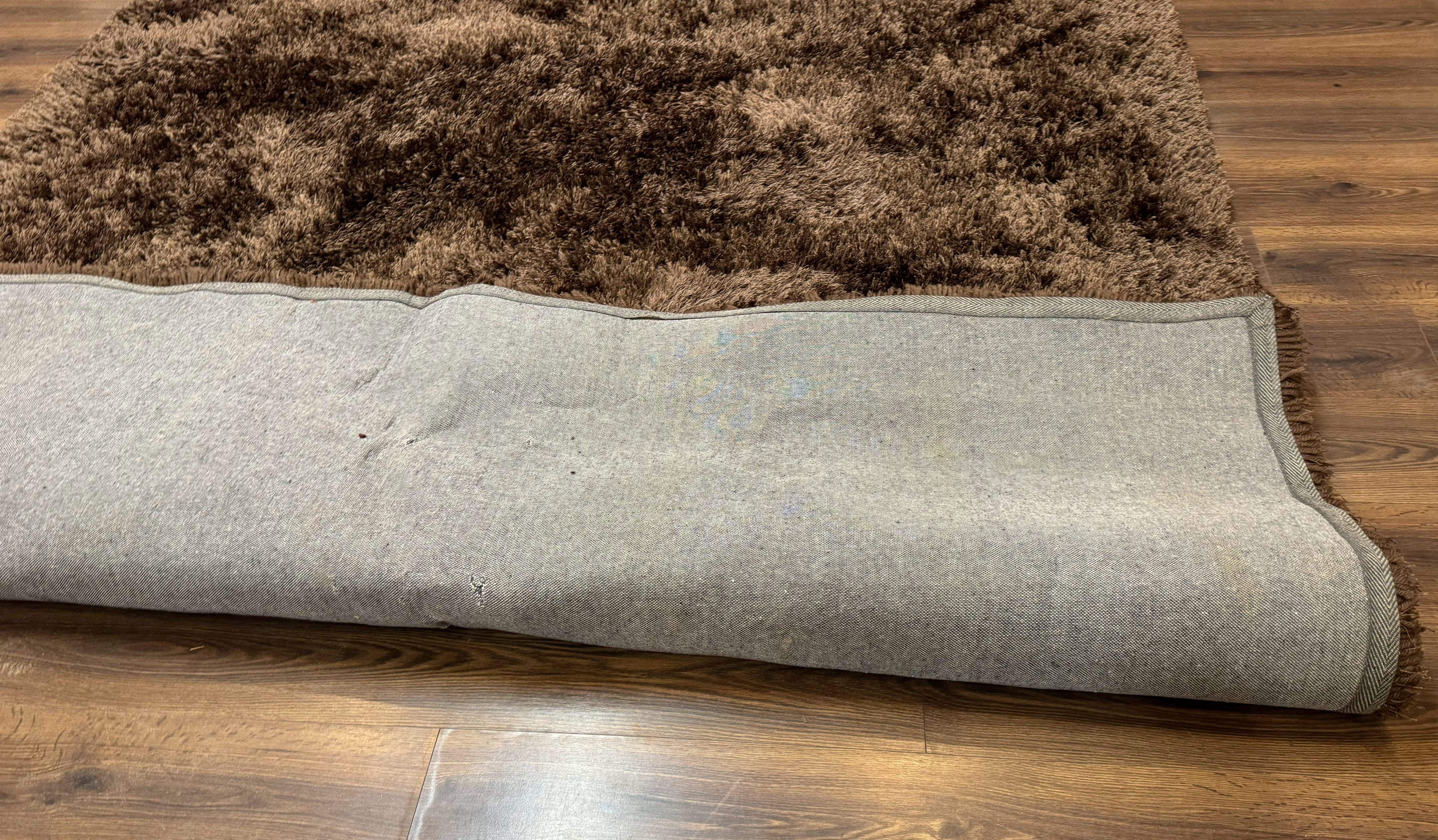 Brown Shag Rug 8x11, Modern Contemporary Area Rug - Jewel Rugs