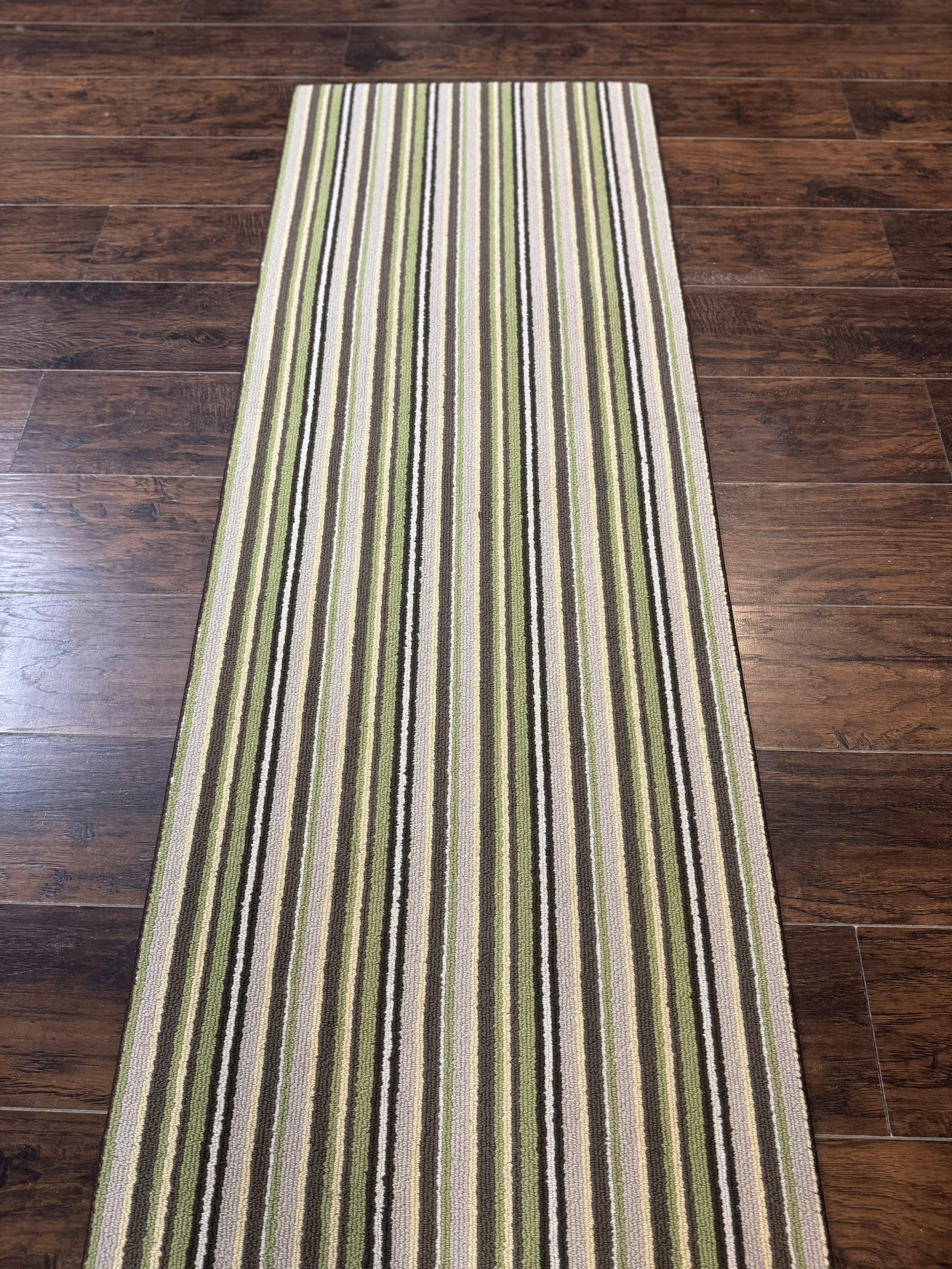 Stark Power Loomed Striped Runner Rug 2x10, Multicolor Vintage Stark Carpet - Jewel Rugs