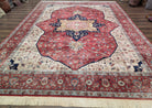 Sino Persian Heriz Serapi Rug 9x12, Very Fine 500 KPSI, Wool, Hand Knotted - Jewel Rugs