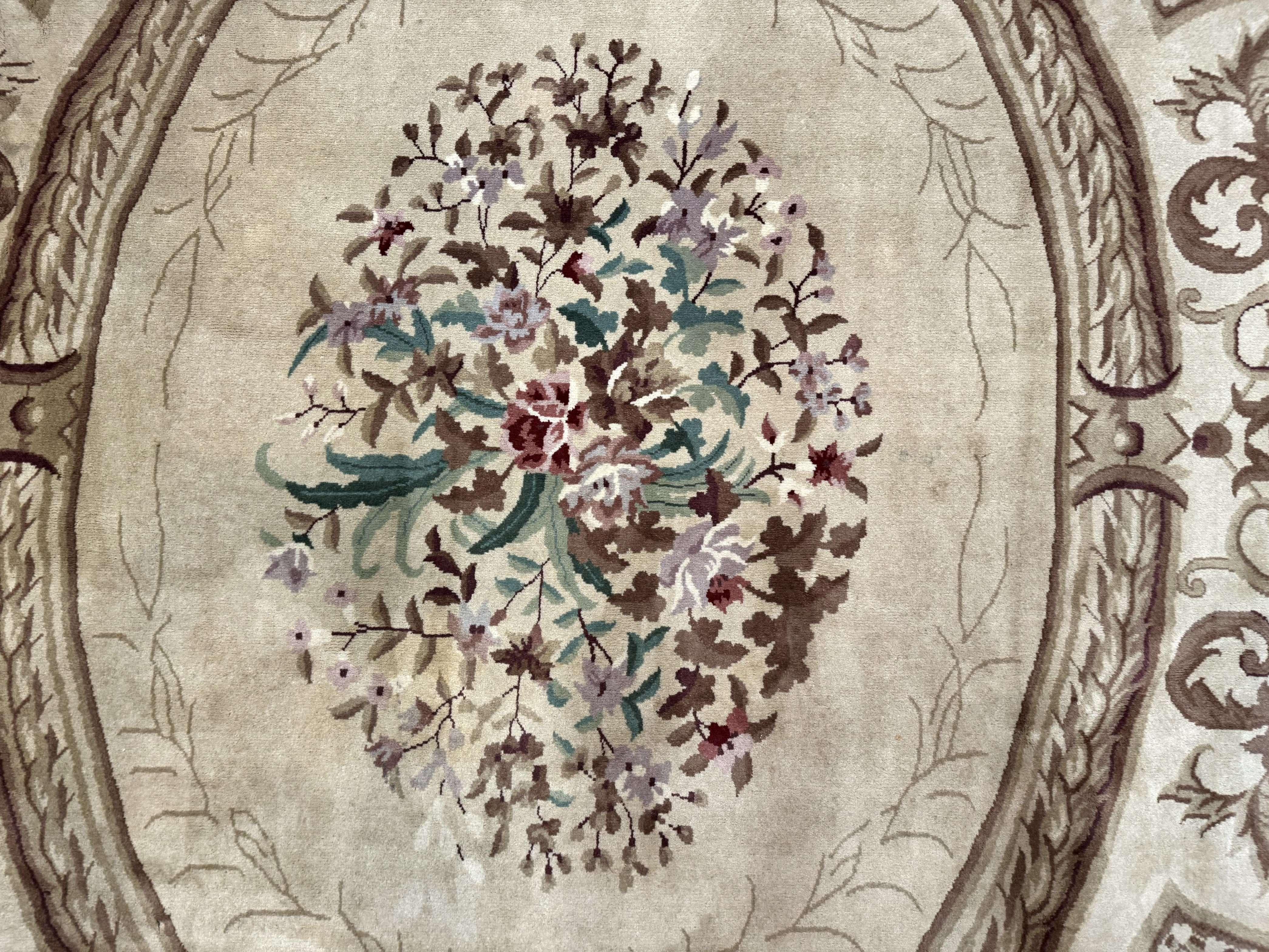 Palace Size Aubusson Rug 12x18, Extra Large, French European Carpet, Soft Wool Pile, Elegant - Jewel Rugs