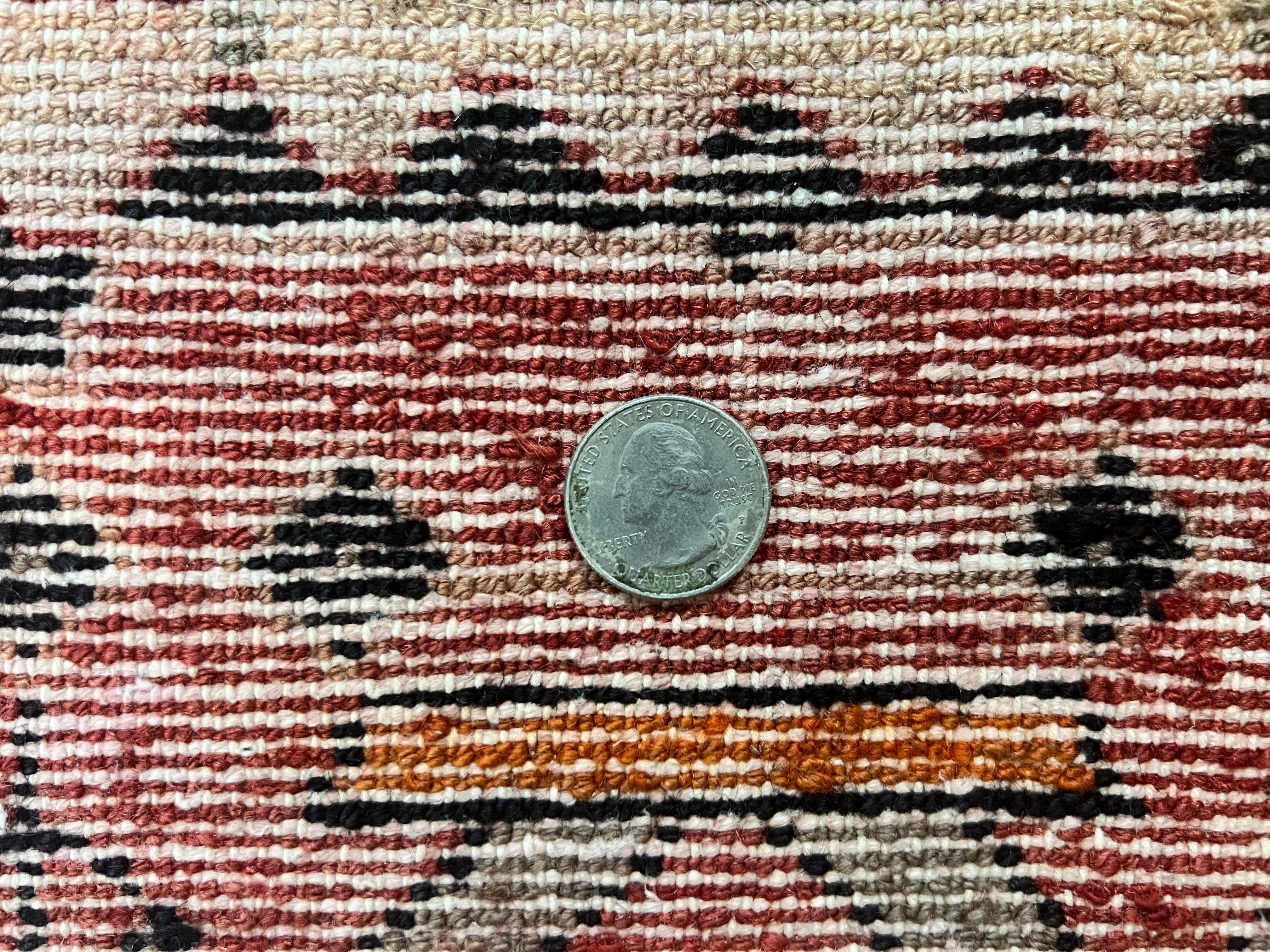 Antique Persian Tribal Rug 4 x 8, Geometric Medallion, Boho Rug, Wool Handmade Rug, Red 4x8 Rug, Persian Hamadan Rug - Jewel Rugs