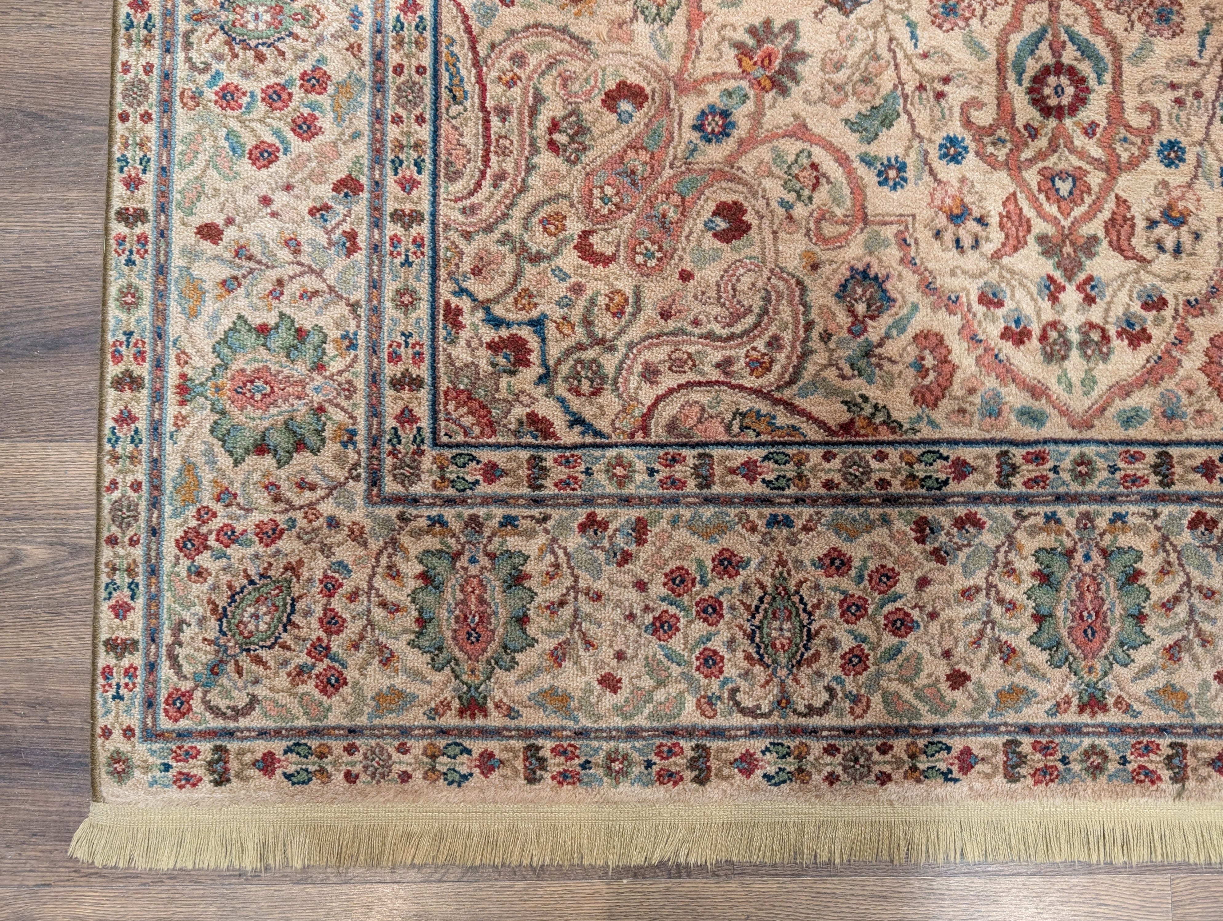 Karastan Rug 5.9 x 9, Tabriz Medallion #900-909, Samovar Teawash, Wool, Vintage - Jewel Rugs