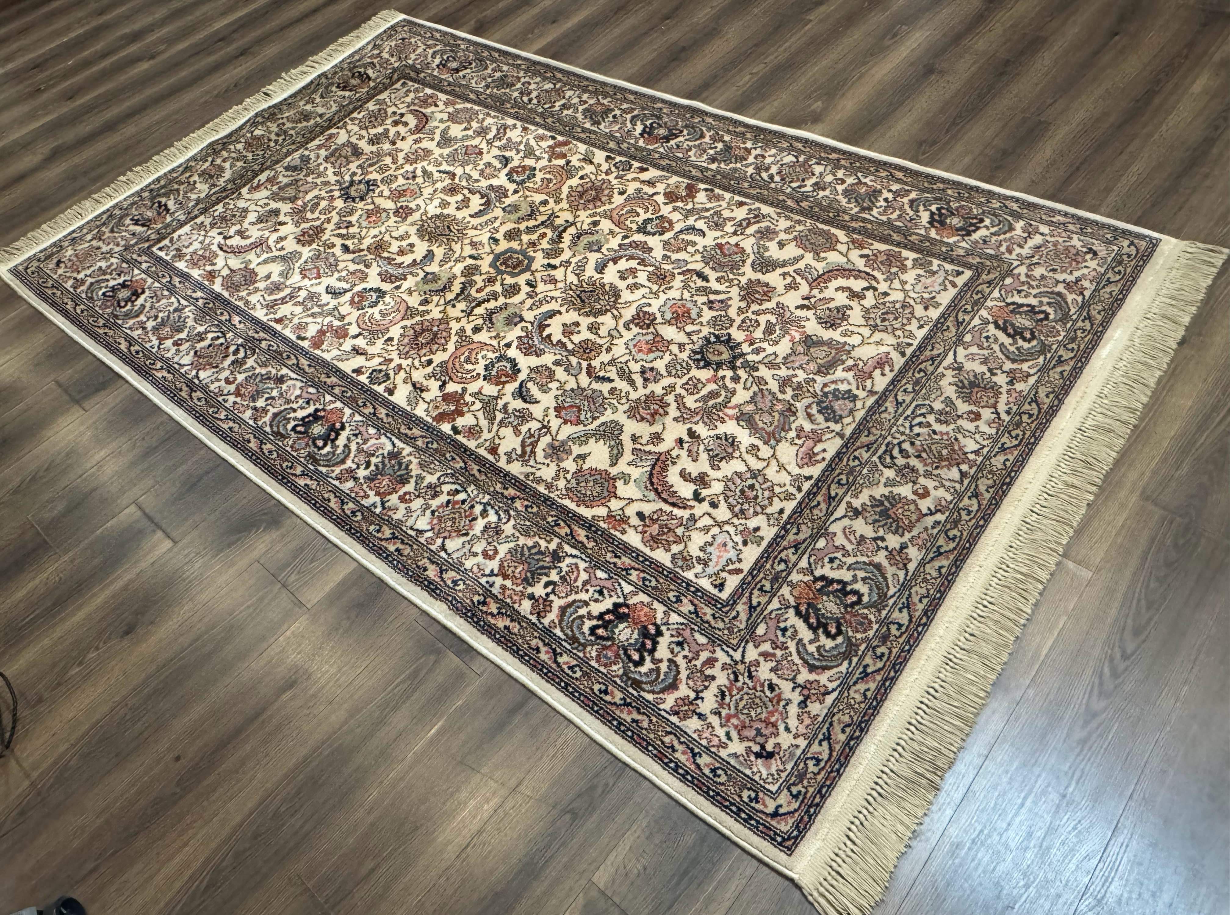 Karastan Rug 5.9 x 9, Wool, Ta'briz #738, Original 700 Series - Jewel Rugs