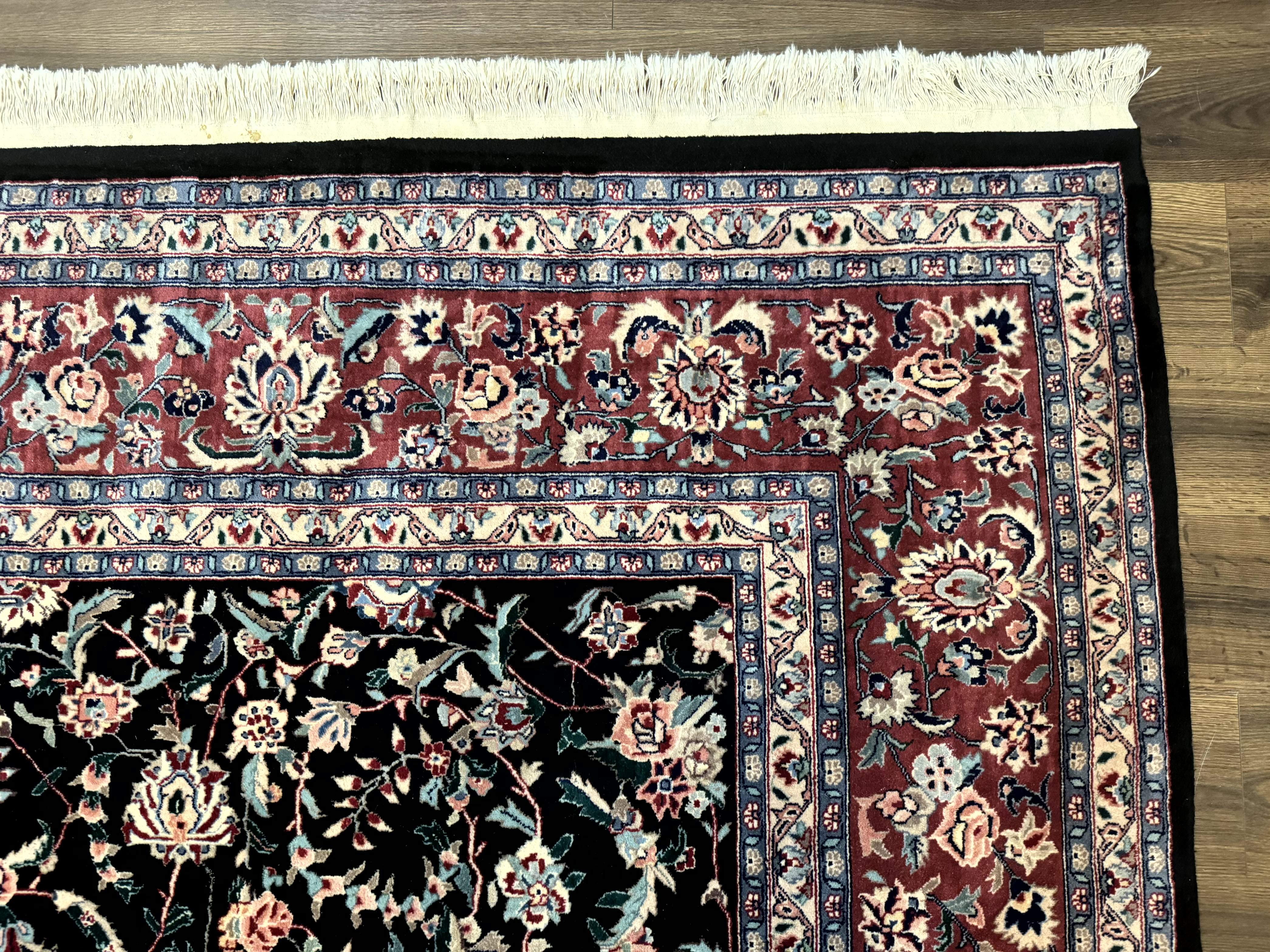 Large Sino Persian Rug 10x15, Floral Allover, Hand Knotted Wool Carpet, Fine - Jewel Rugs