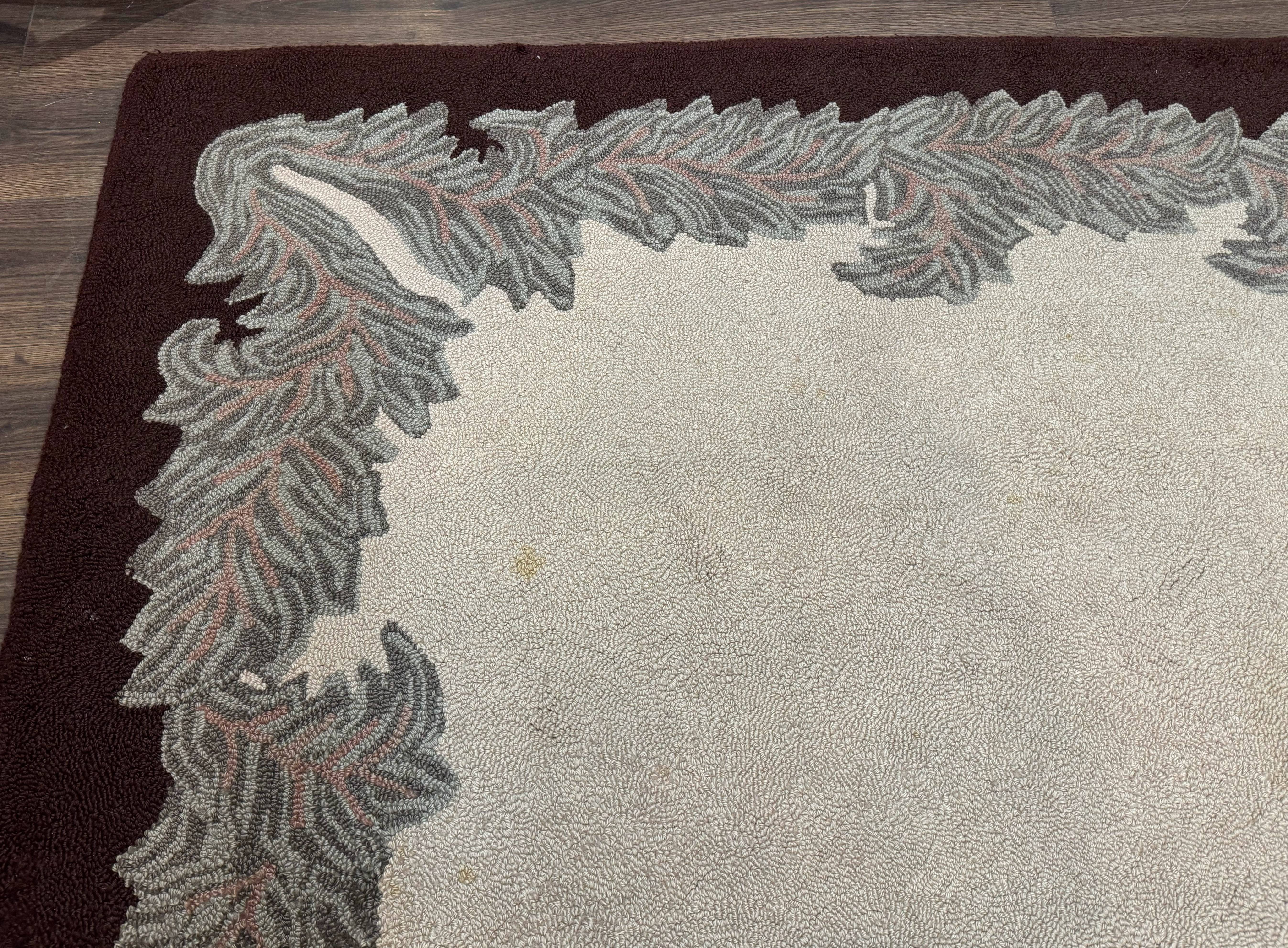 Palace Size American Hooked Rug 11x20 Aubusson Style Ivory - Jewel Rugs