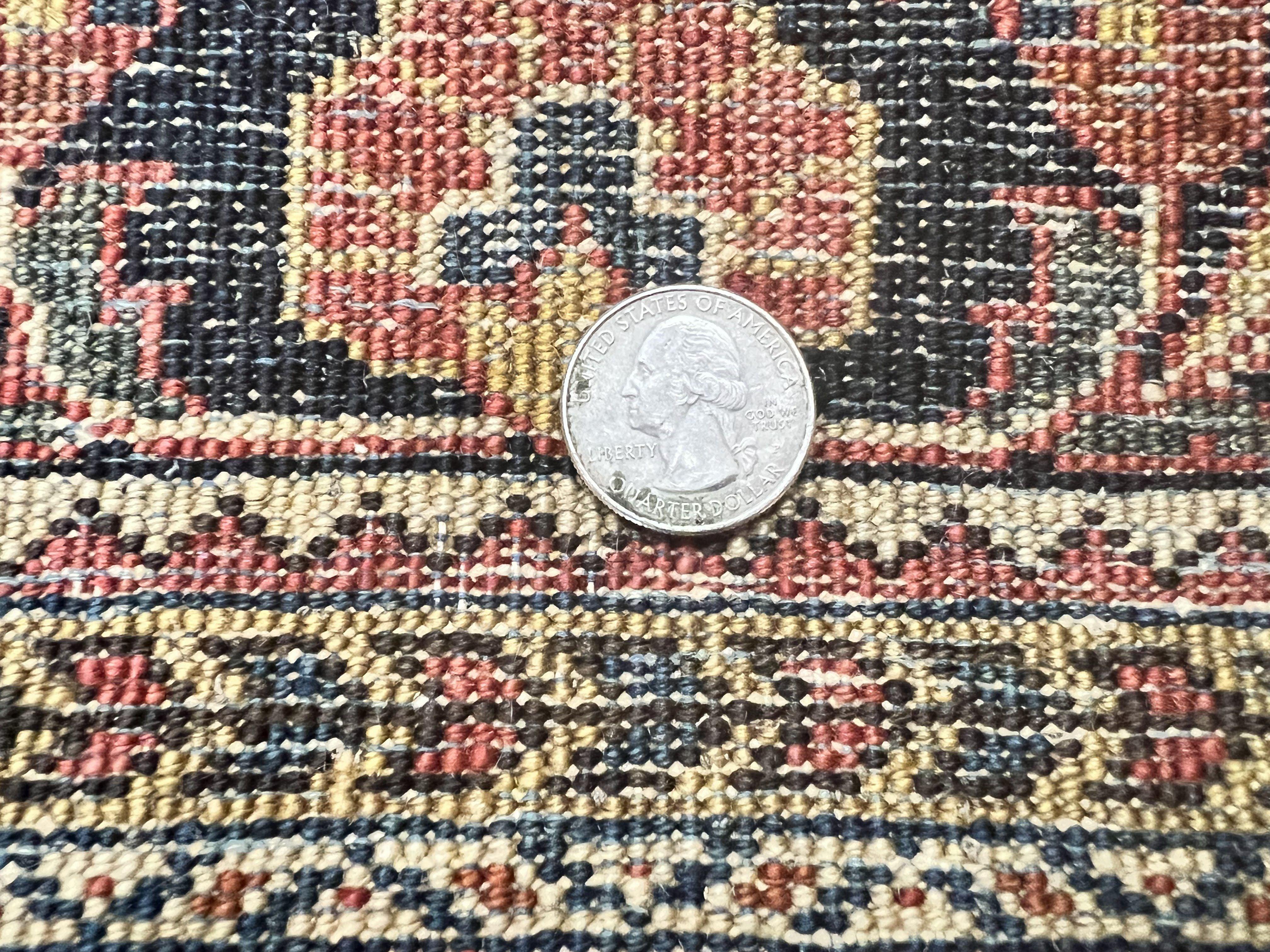 Antique Persian Sarouk Rug 3x5, Red Floral 1920s Handmade Small Wool Carpet - Jewel Rugs