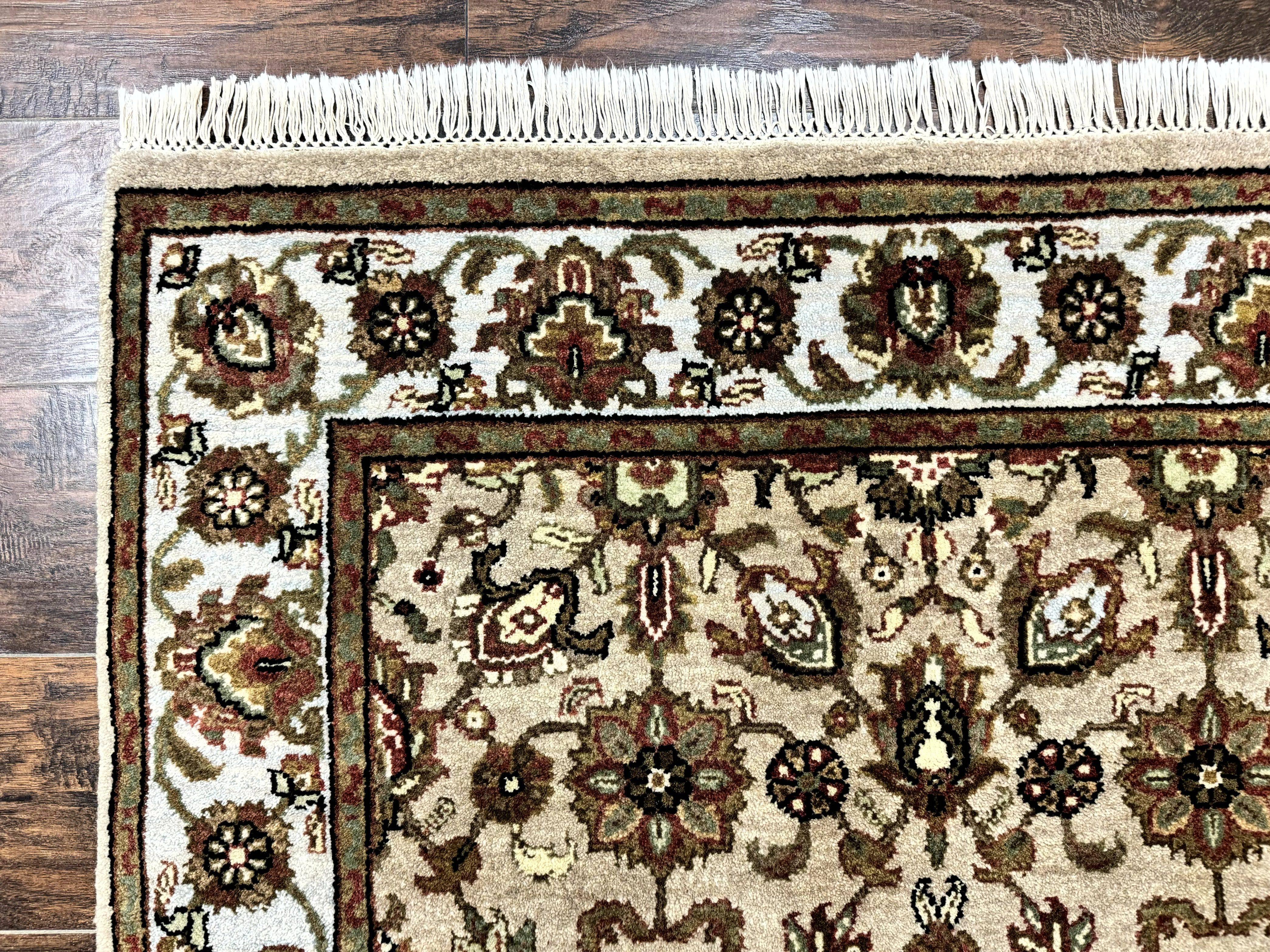 Pak Persian Rug 4x6, Floral Allover Vintage Oriental Carpet, Handmade Wool Rug - Jewel Rugs