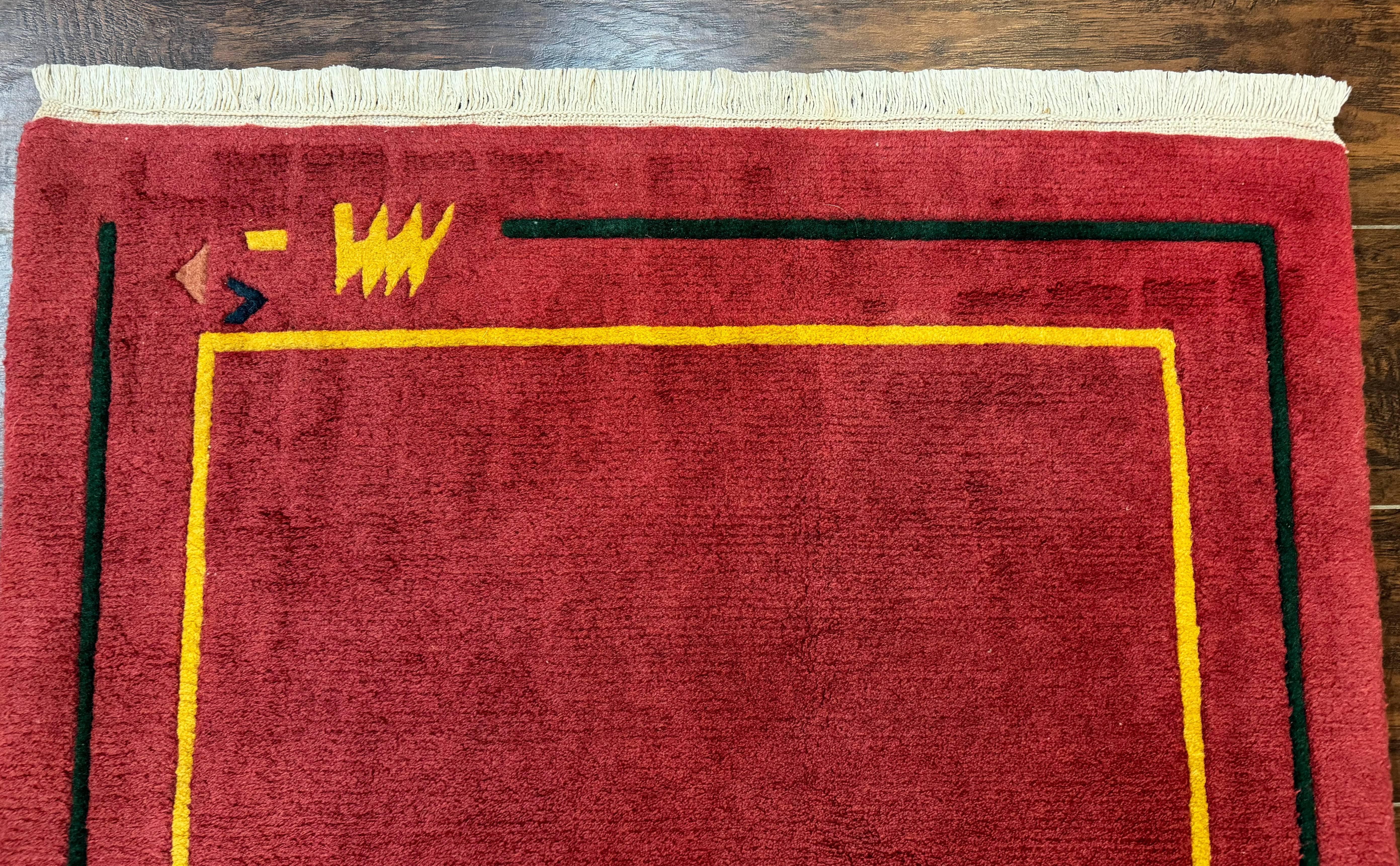 Indo Persian Gabbeh Rug 3x5, Red - Jewel Rugs