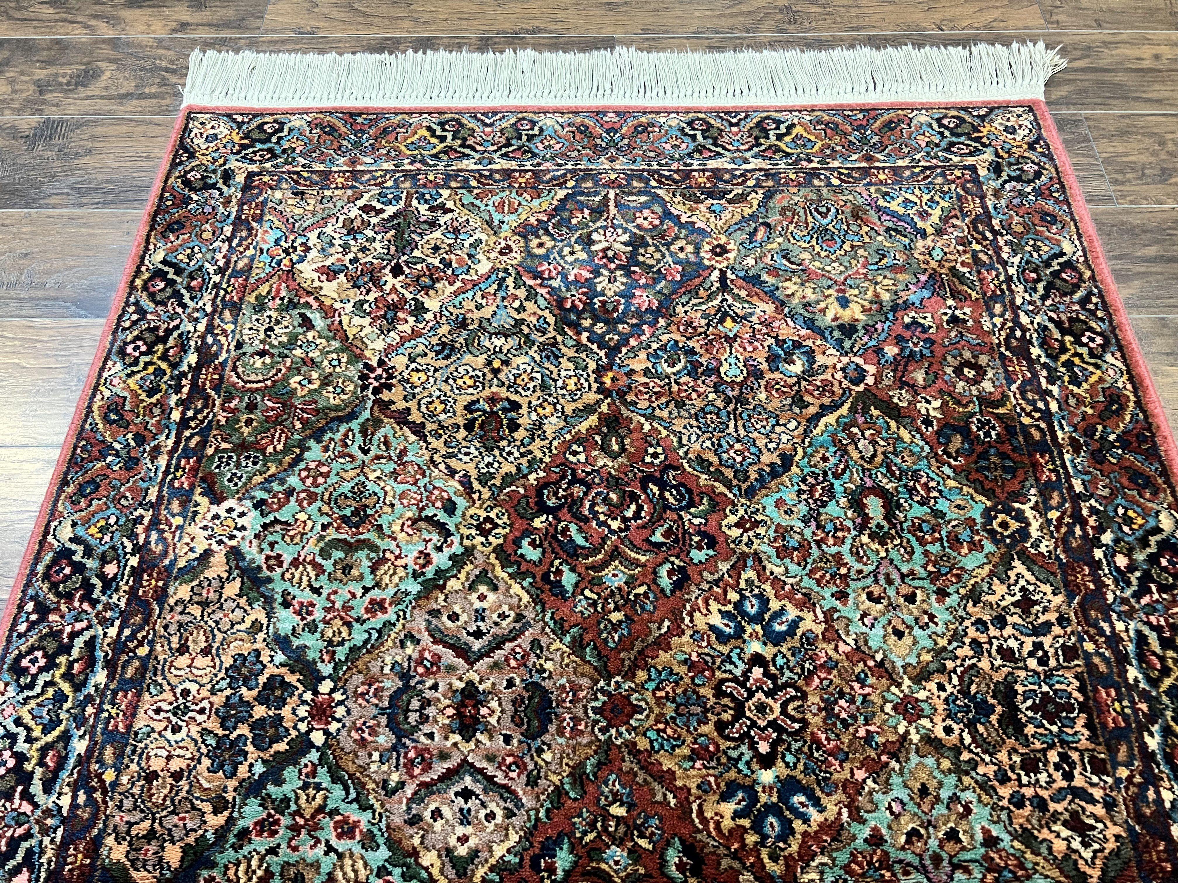 Karastan Rug 4x6 Multicolor Panel Kirman Rug #717, Wool Karastan Carpet, Original Collection 700 Series, Vintage, Rare Size - Jewel Rugs