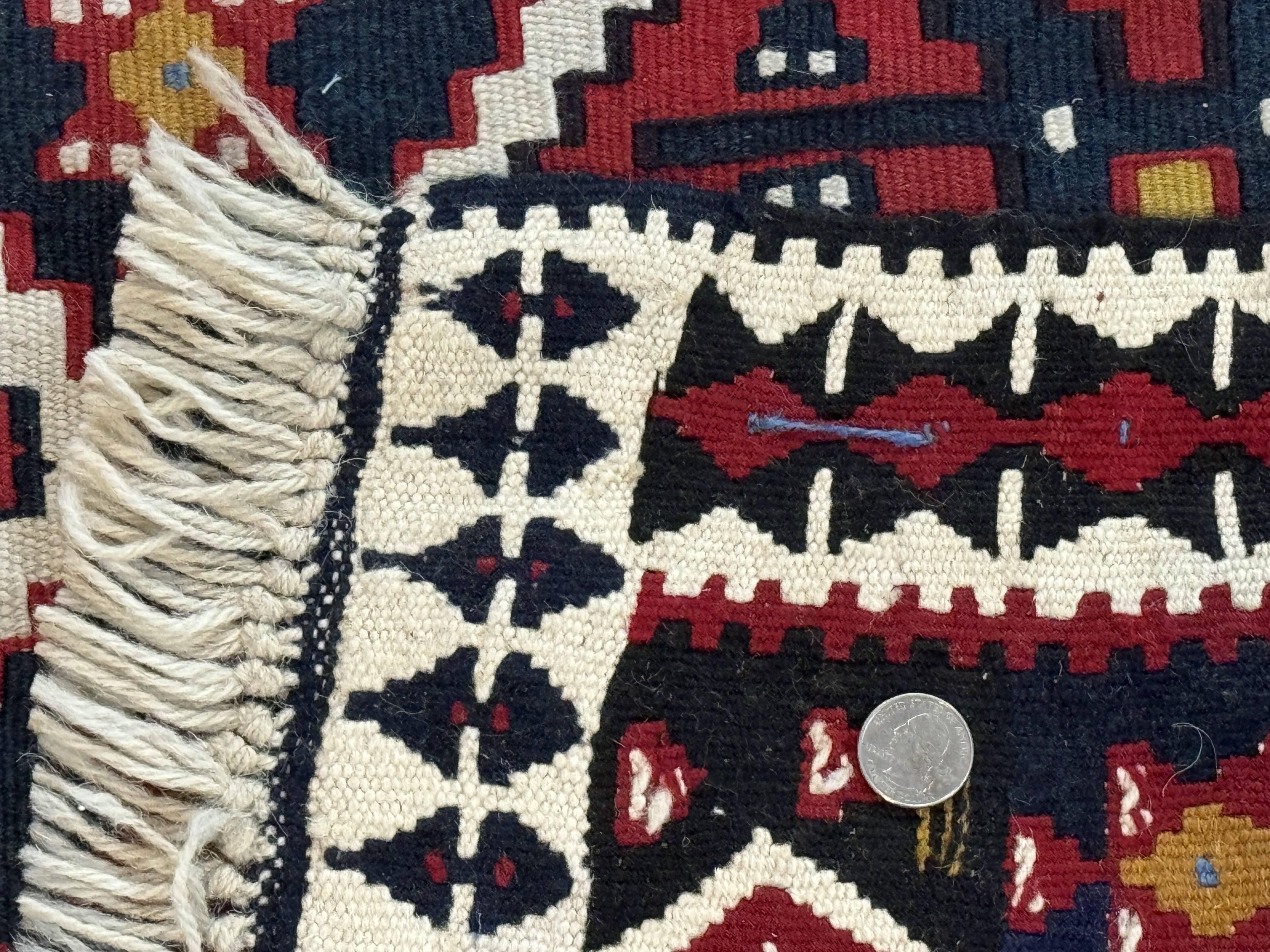 Caucasian Kilim Rug 5x7, Vintage Russian Flatweave Kilim Carpet, Tribal Bohemian Kilim Rug - Jewel Rugs