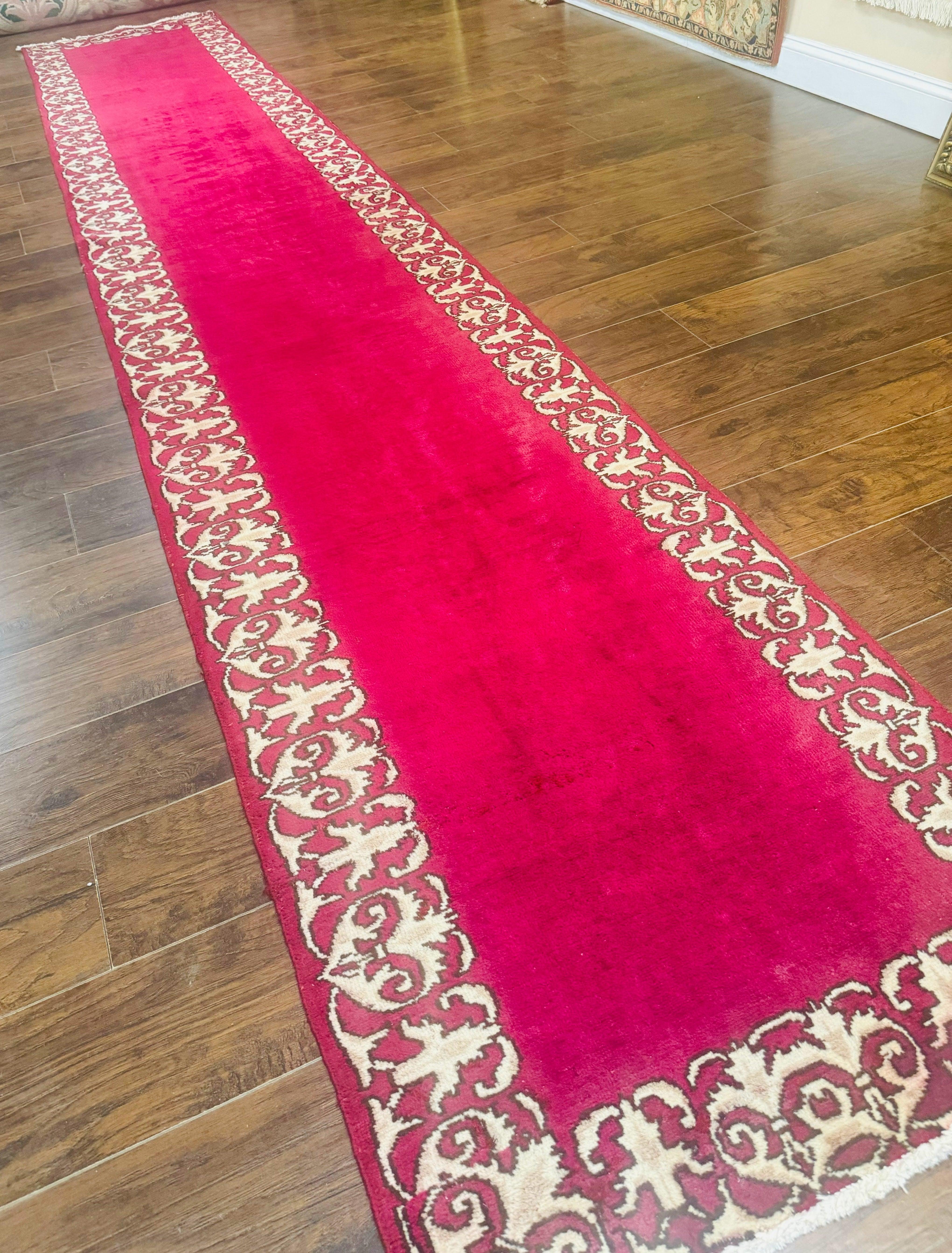 Red Persian Kerman Runner Rug 3x16 - Jewel Rugs