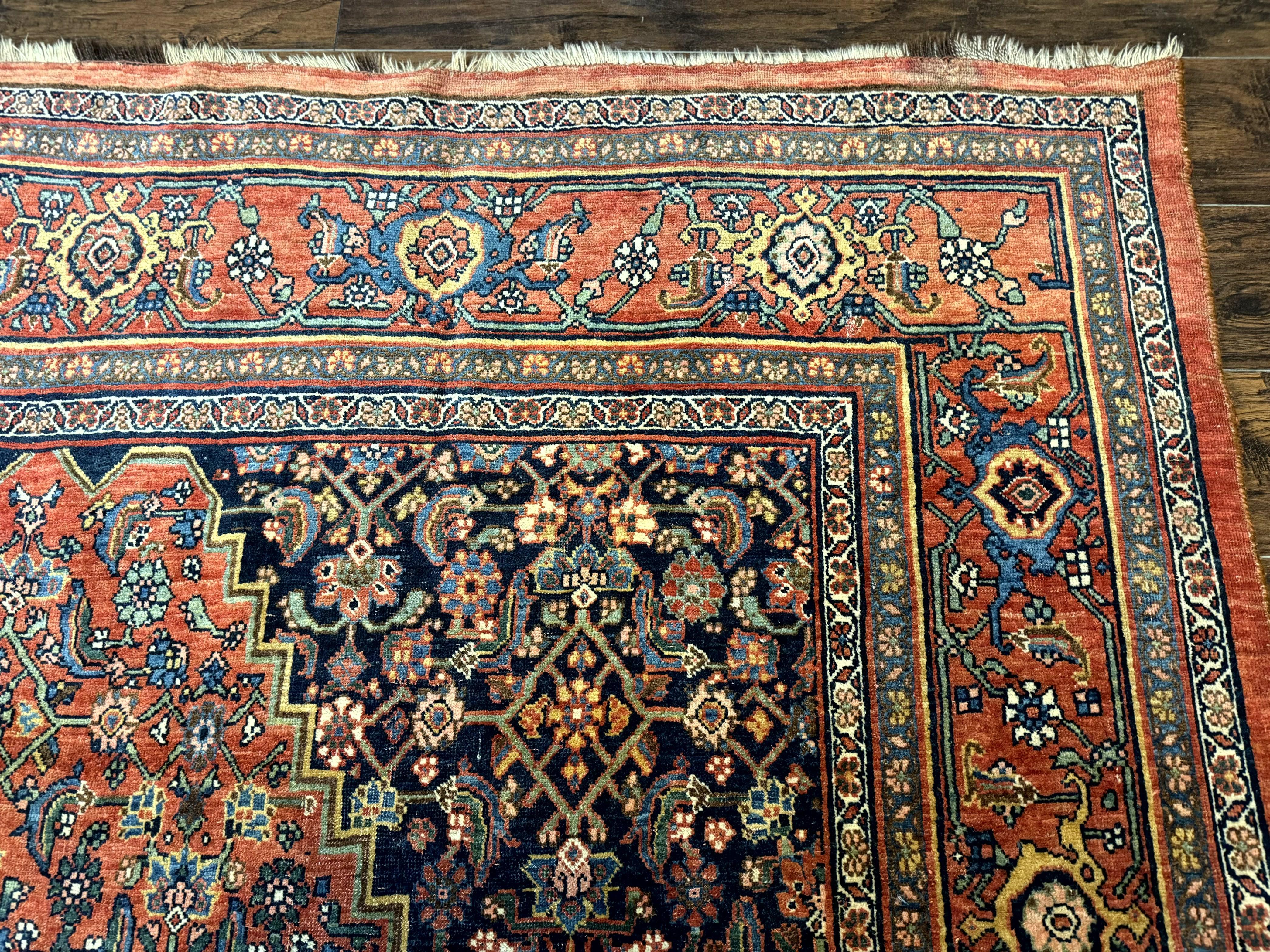 Antique Persian Bidjar Rug 8x12, Rare Persian Carpet - Jewel Rugs
