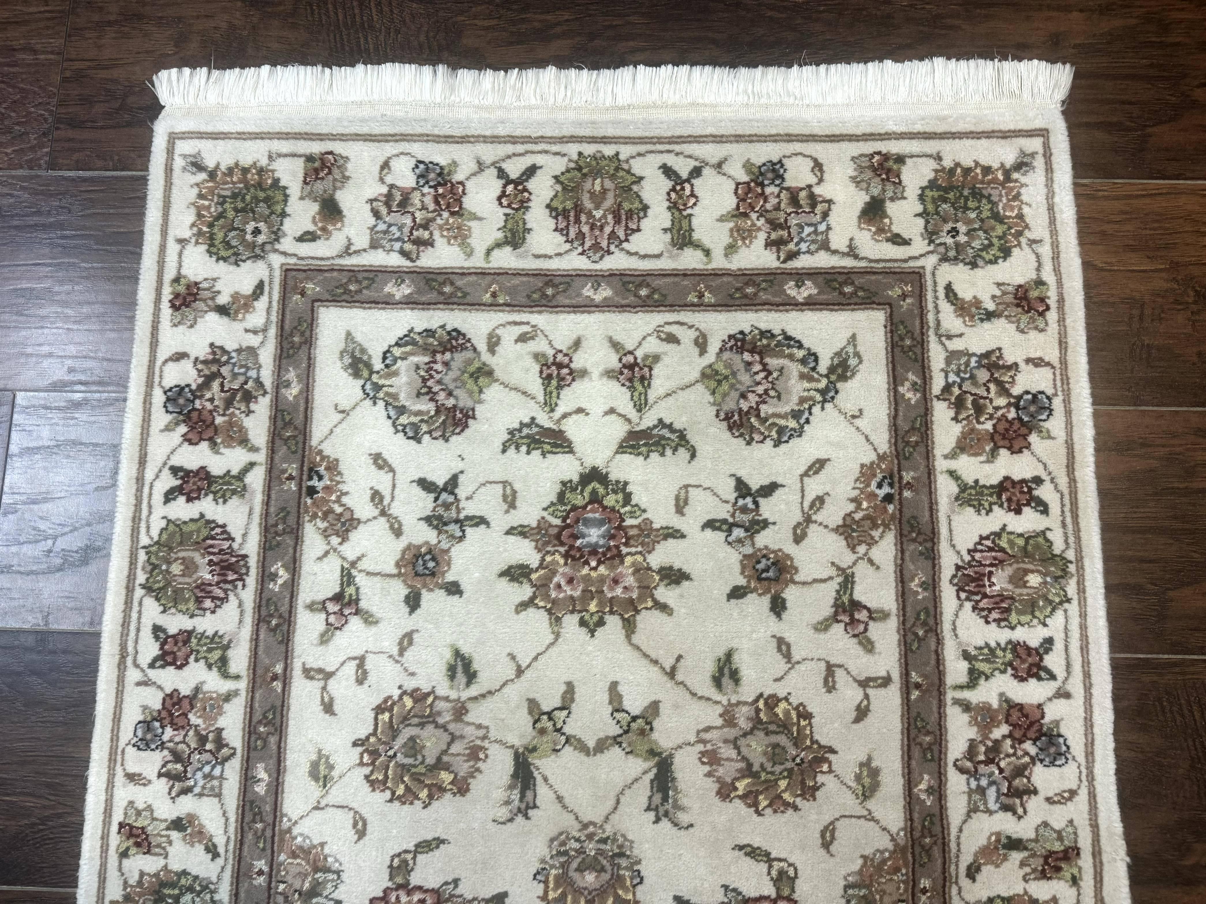 Pak Persian Runner Rug 2.6 x 8ft, Oriental Carpet for Hallway or Kitchen, Handmade, Wool and Silk Highlights - Jewel Rugs