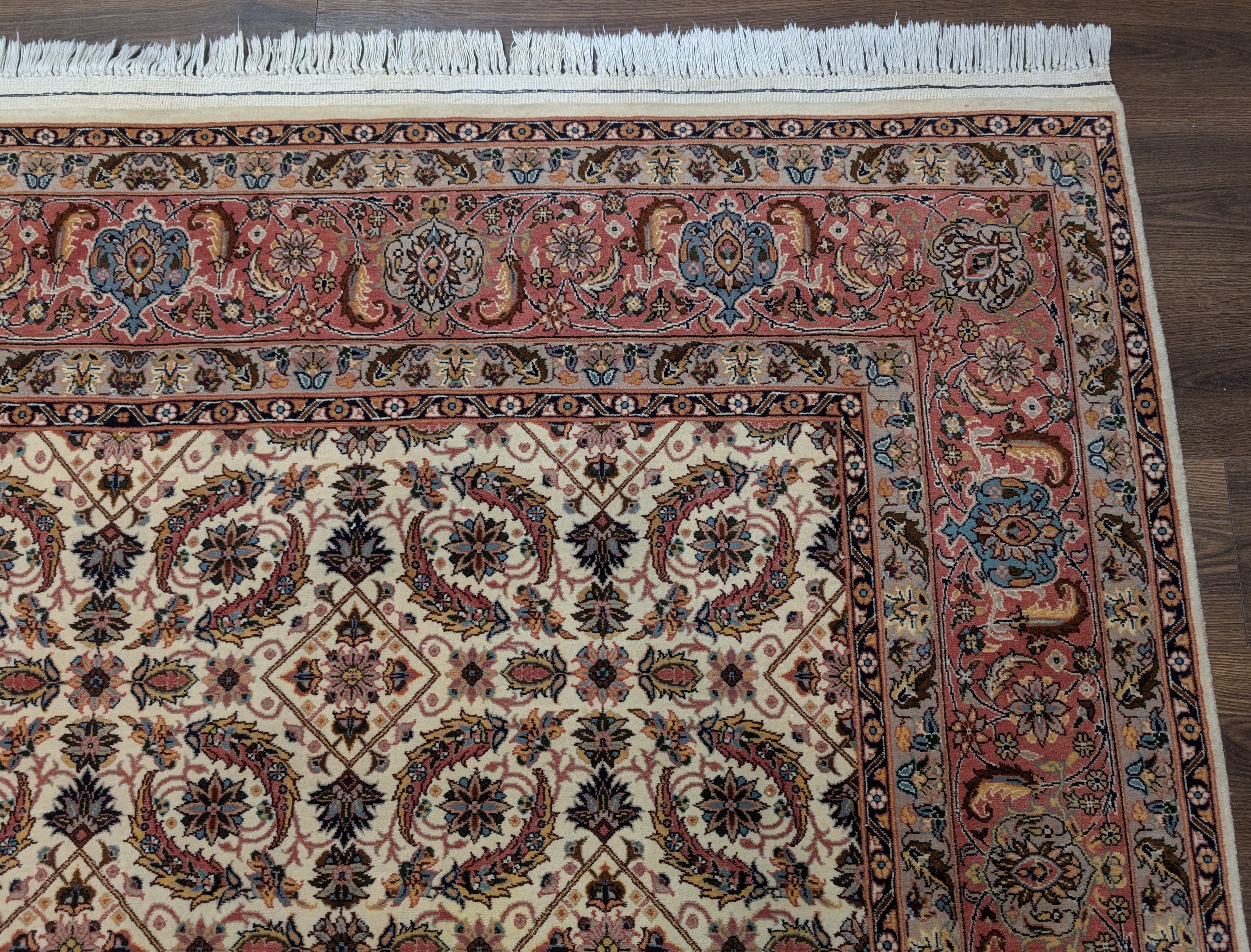 Sino Persian Rug 7x11, Allover Design, Hand-Knotted Wool Carpet - Jewel Rugs