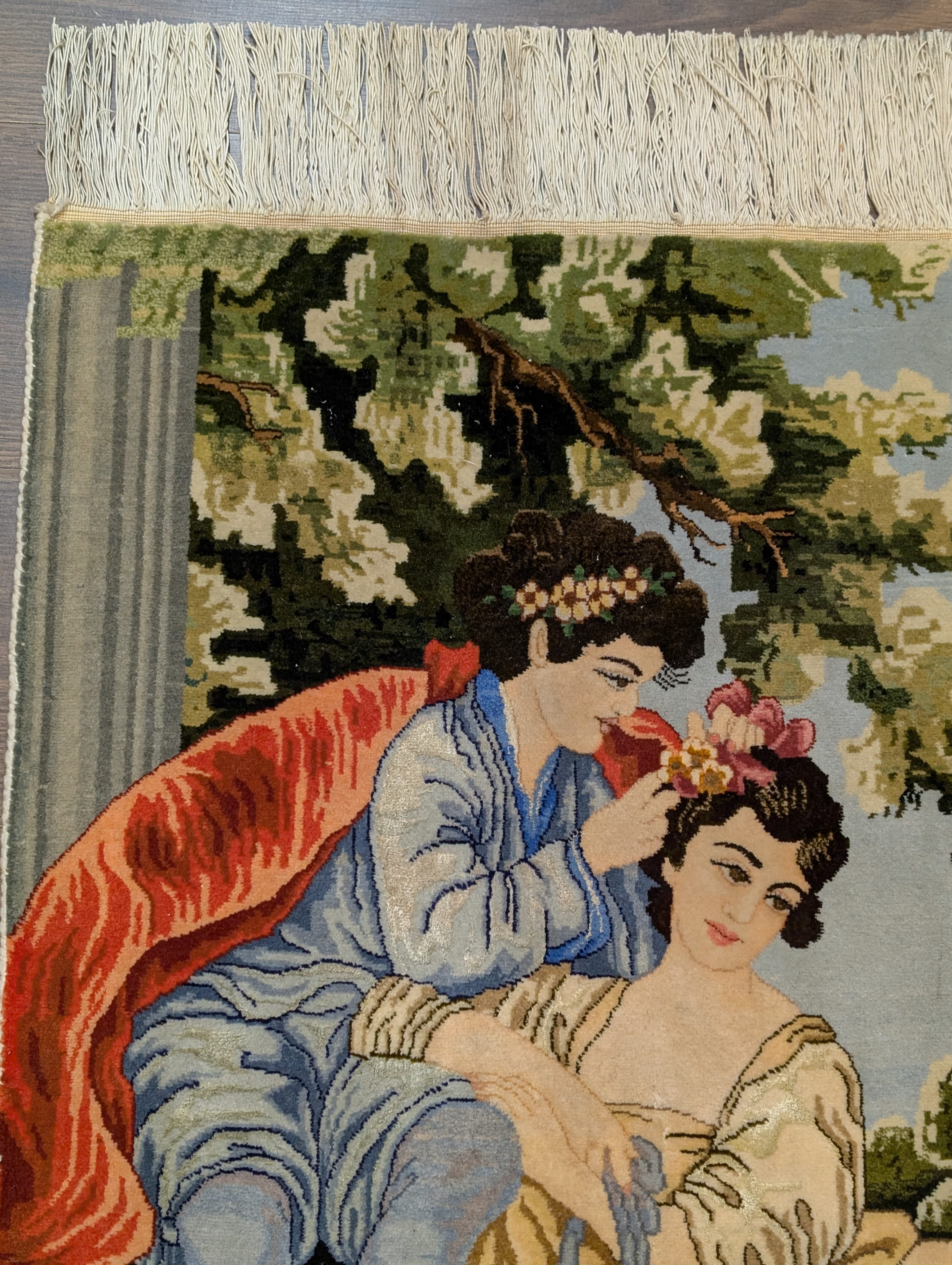 Persian Pictorial Rug 2x3, Lovers, Very Fine 400 KPSI, Tabriz Rug - Jewel Rugs