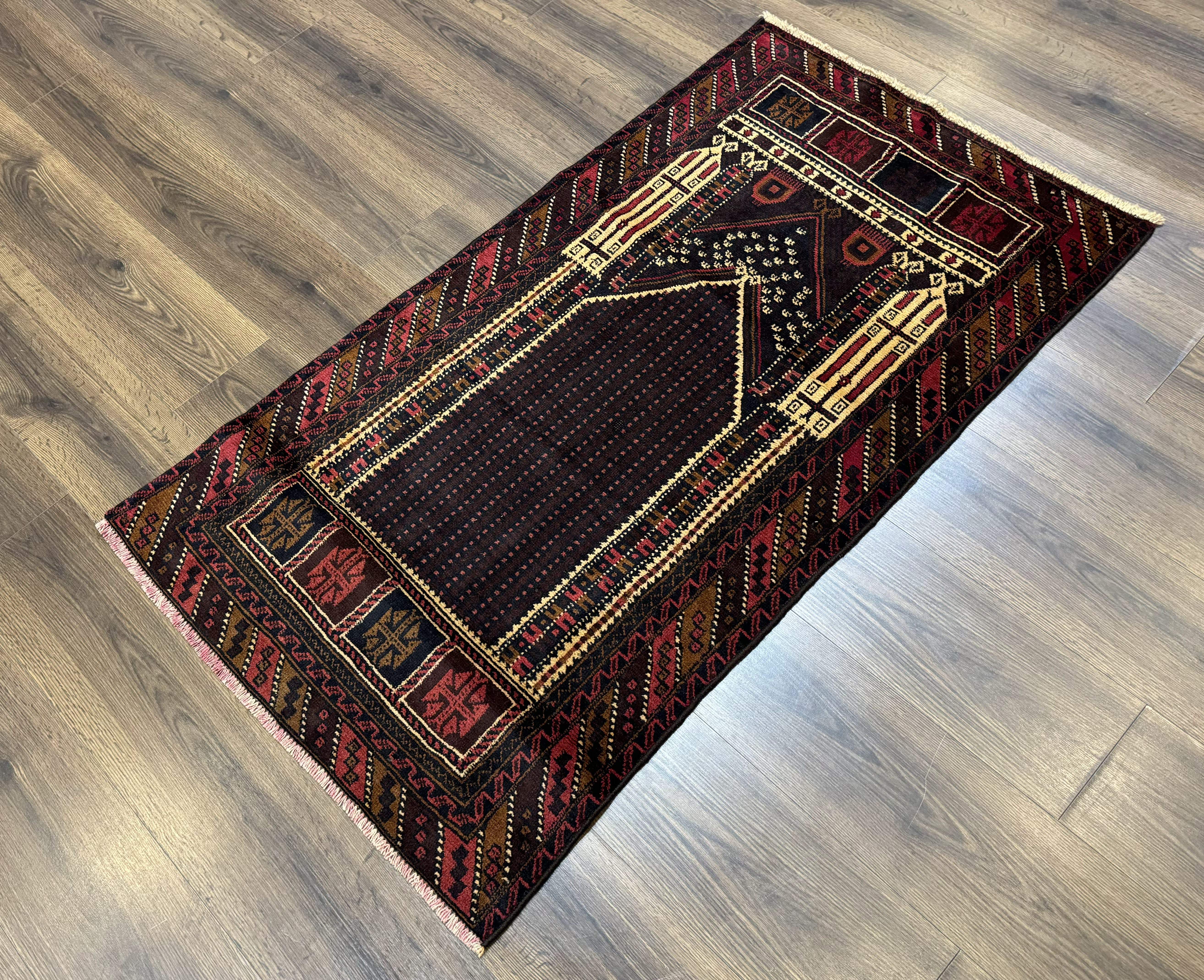 Persian Baluchi Prayer Rug 3x5 - Jewel Rugs