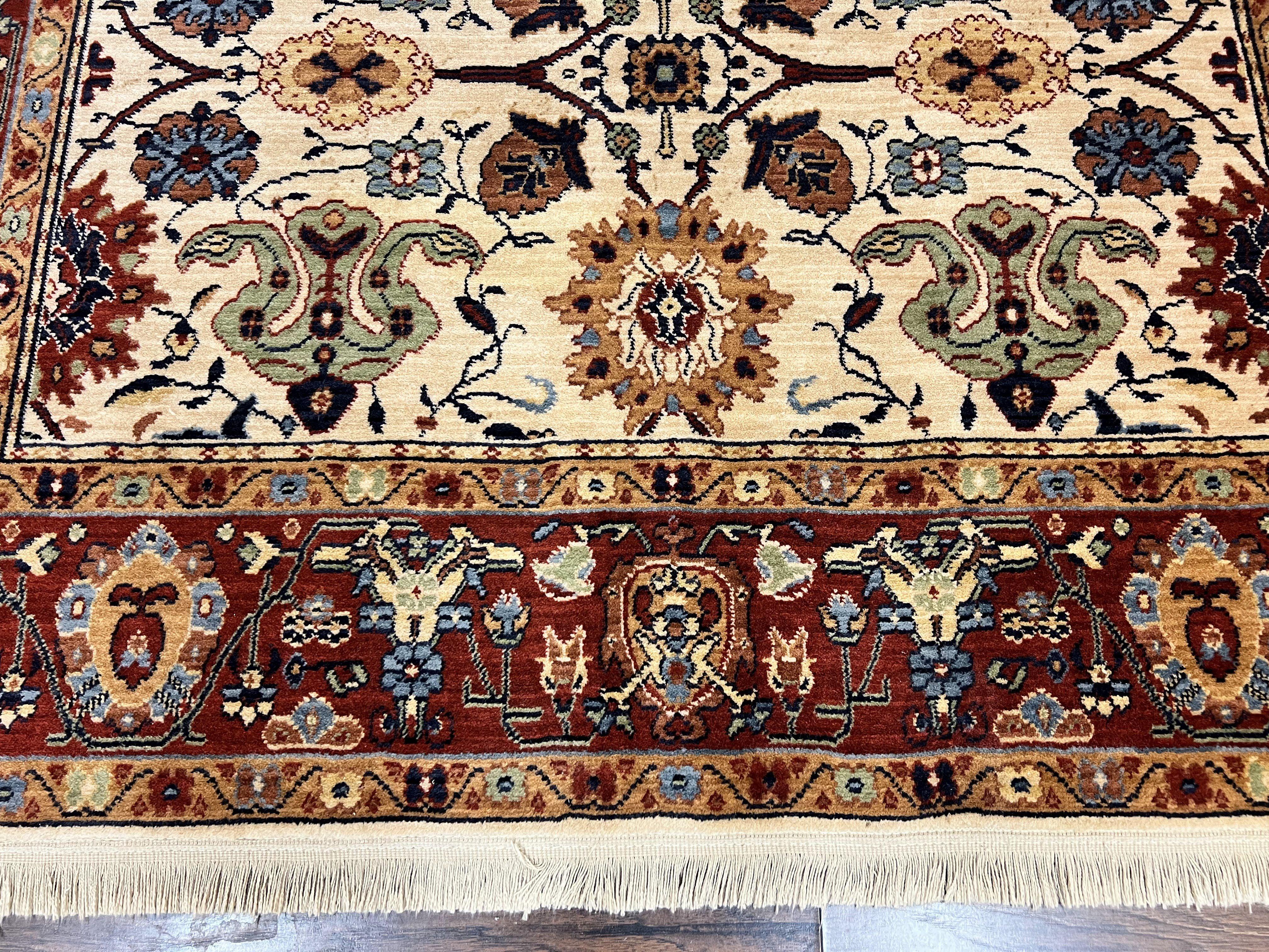 Karastan Rug 6x8, English Manor Stratford Pattern, Wool Karastan Carpet, #2120 - 506 Brighton Pattern, Vintage Rug - Jewel Rugs