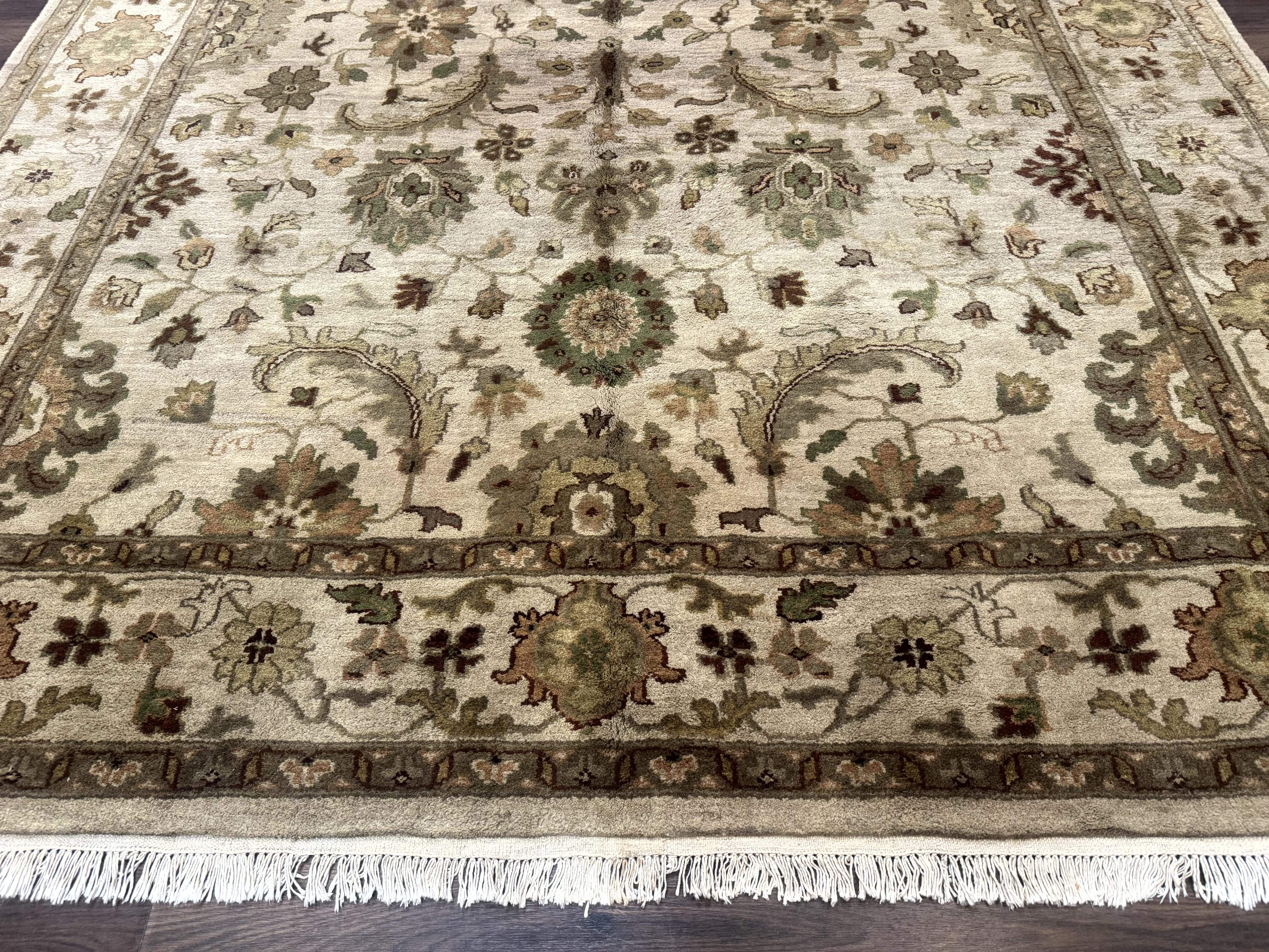 Indo Persian Mahal Rug 8x10 – Hand-Knotted Wool Carpet - Jewel Rugs