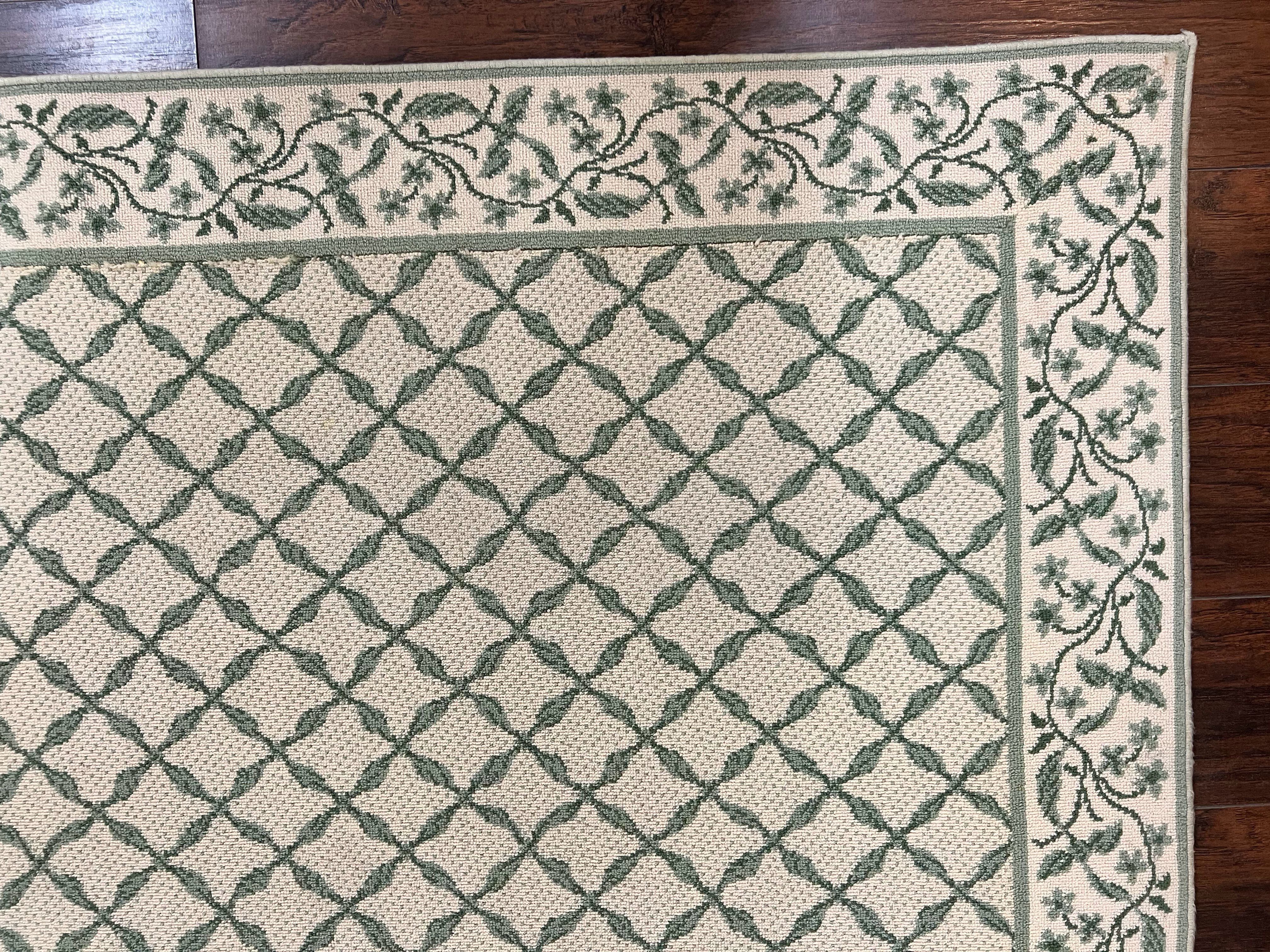 Vintage Stark Carpet 10x12, Beige & Green, European Elegant Design, Custom Made Stark Rug, Large - Jewel Rugs