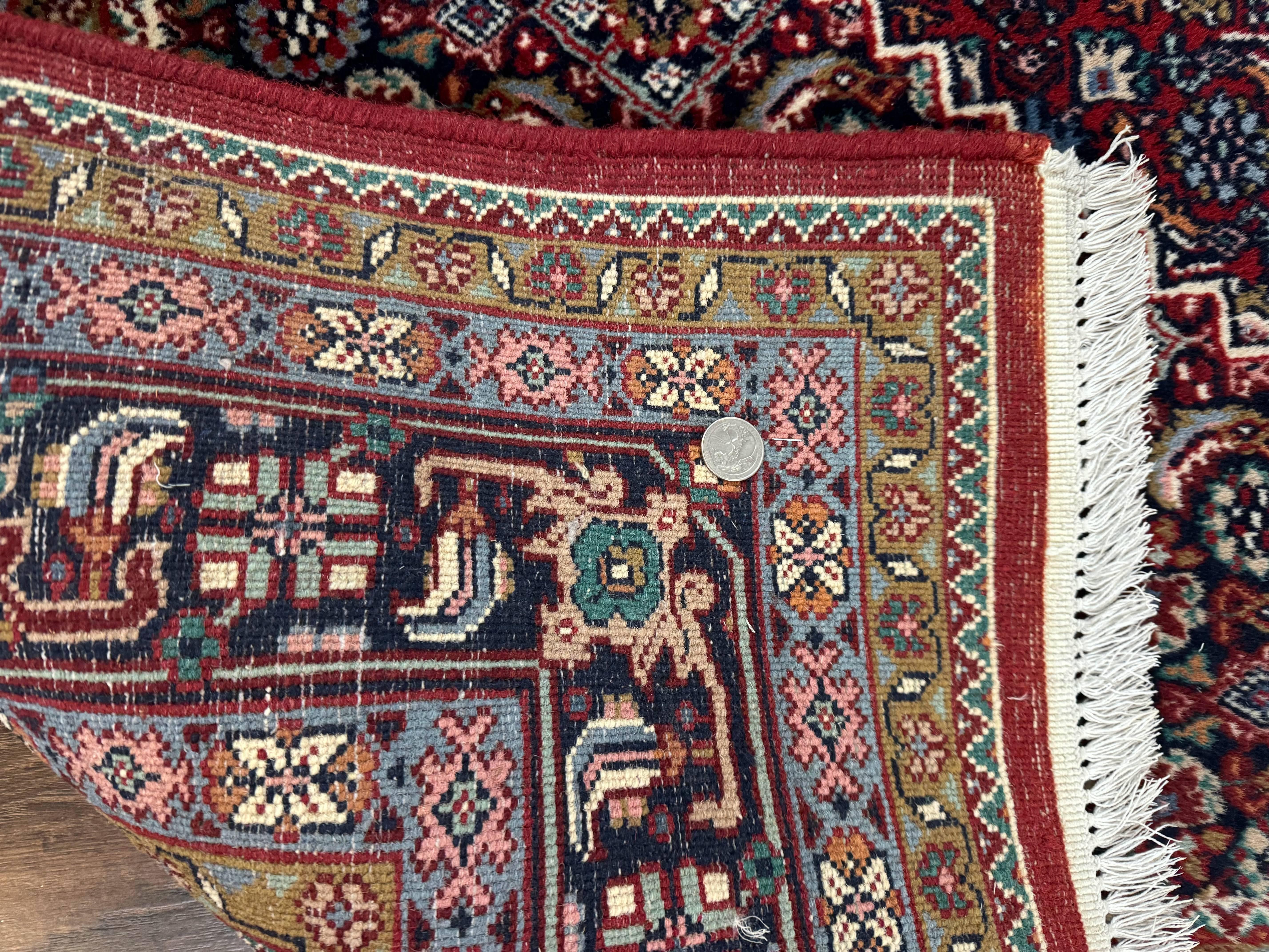 Indo Persian Bidjar Rug 6x9, Vintage Wool Handmade Carpet - Jewel Rugs