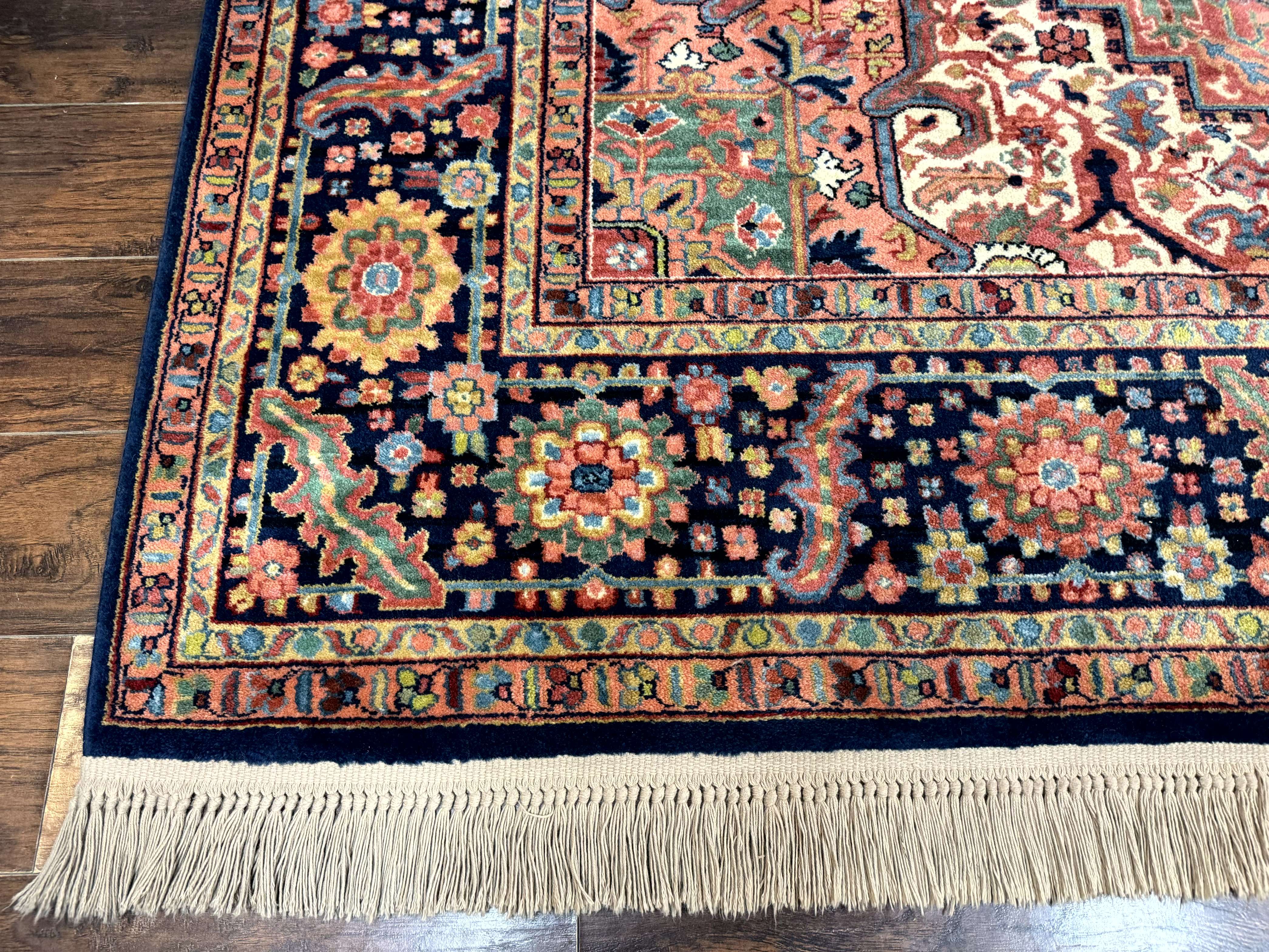 8.8 x 12 Karastan Heriz Rug #726, Vintage Wool Discontinued Carpet, Original 700 Series - Jewel Rugs