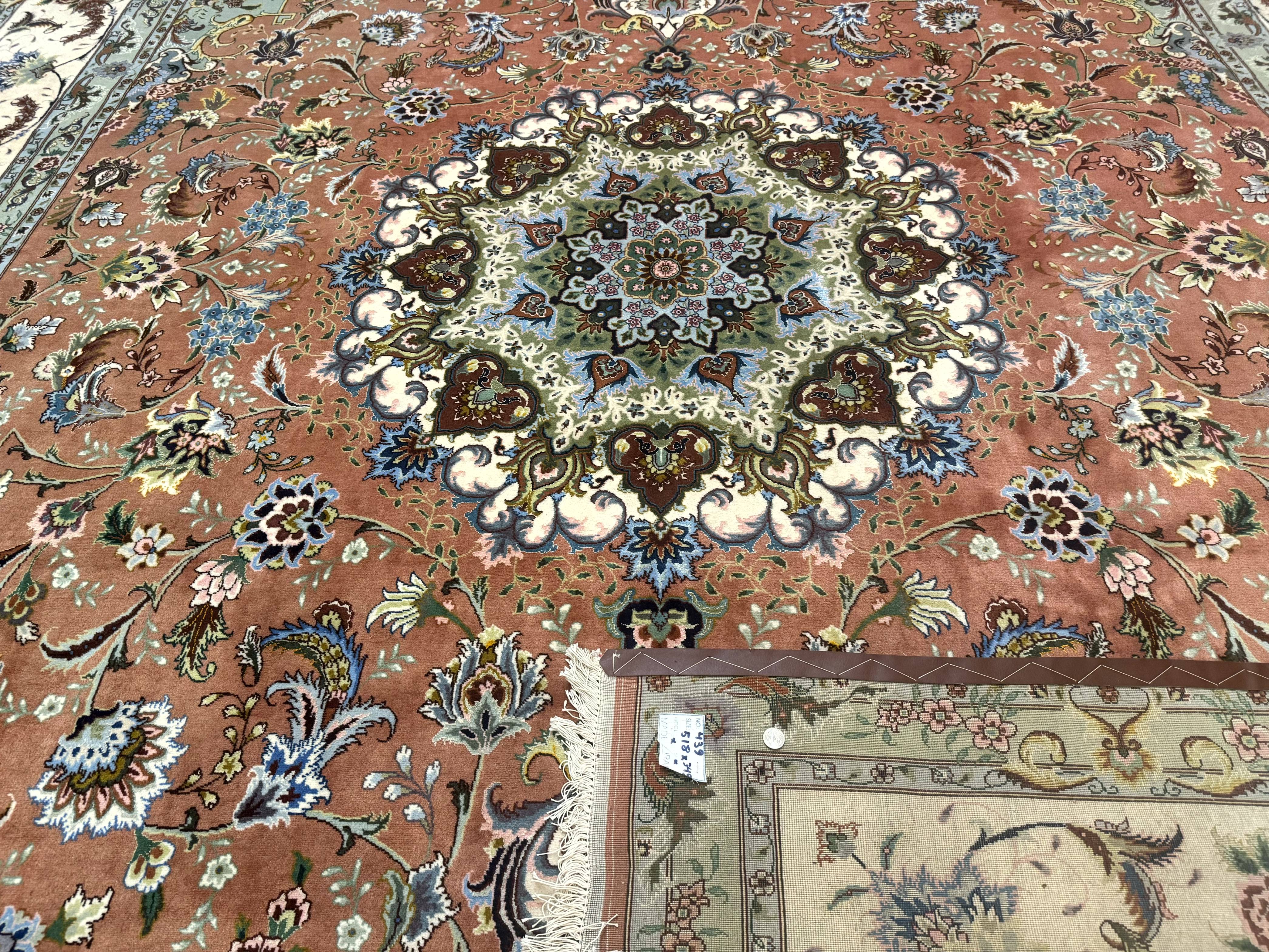 Palace Size Persian Tabriz Rug 12x17, Medallion Carpet, Fine 250 KPSI, Stunning - Jewel Rugs