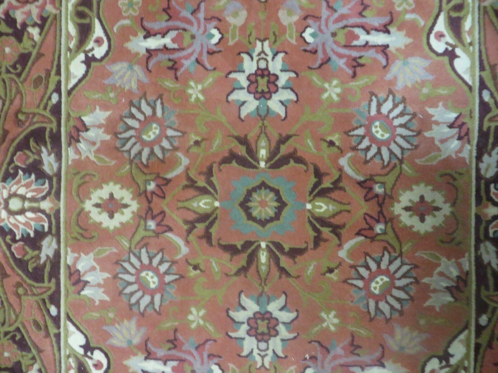 Chinese Wool Rug 3x5 Vintage Handmade Oriental Carpet Floral Medallion - Jewel Rugs