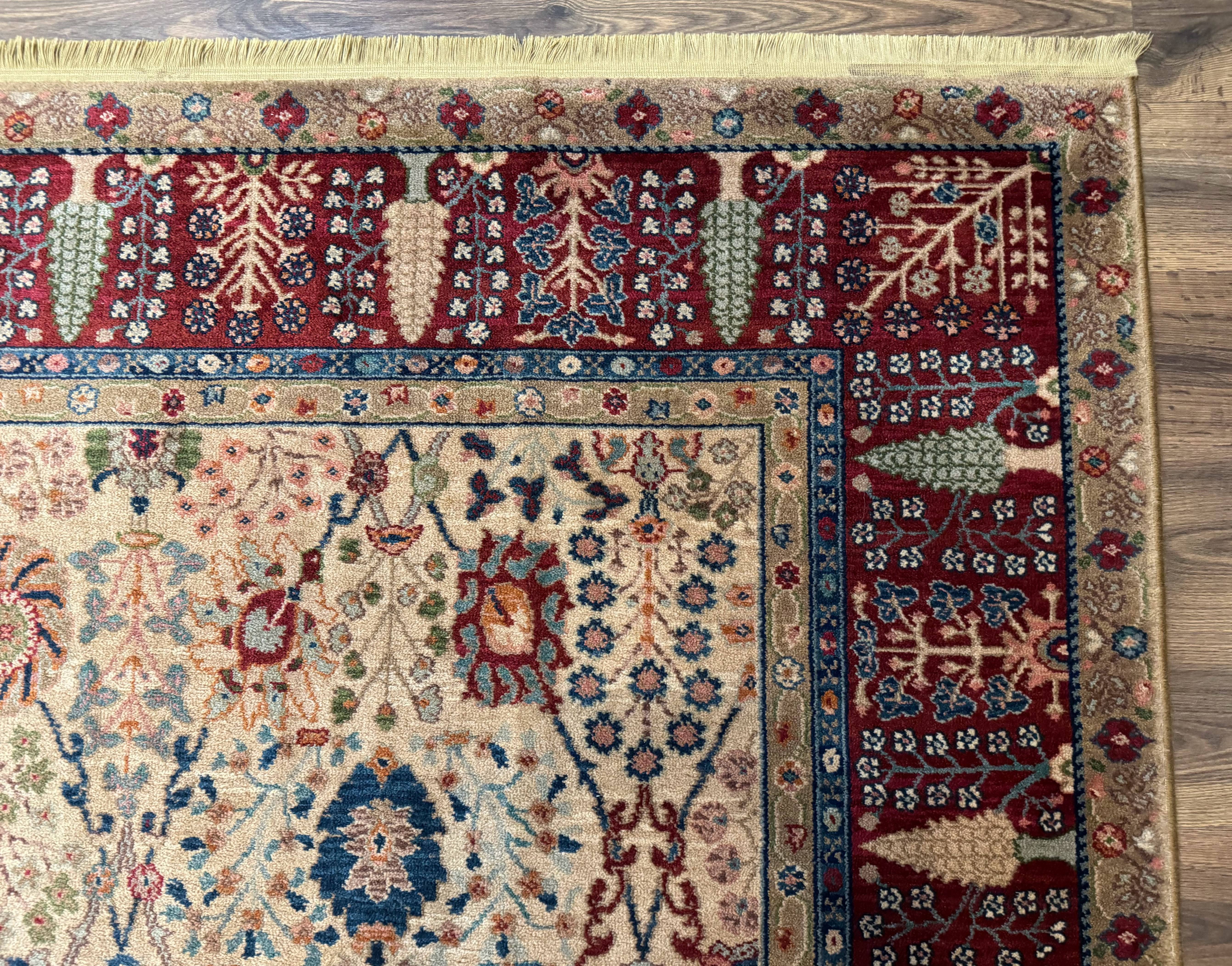 8.8 x 12 Karastan Samovar Teawash Rug #900-901, Persian Vase, Wool, Vintage - Jewel Rugs