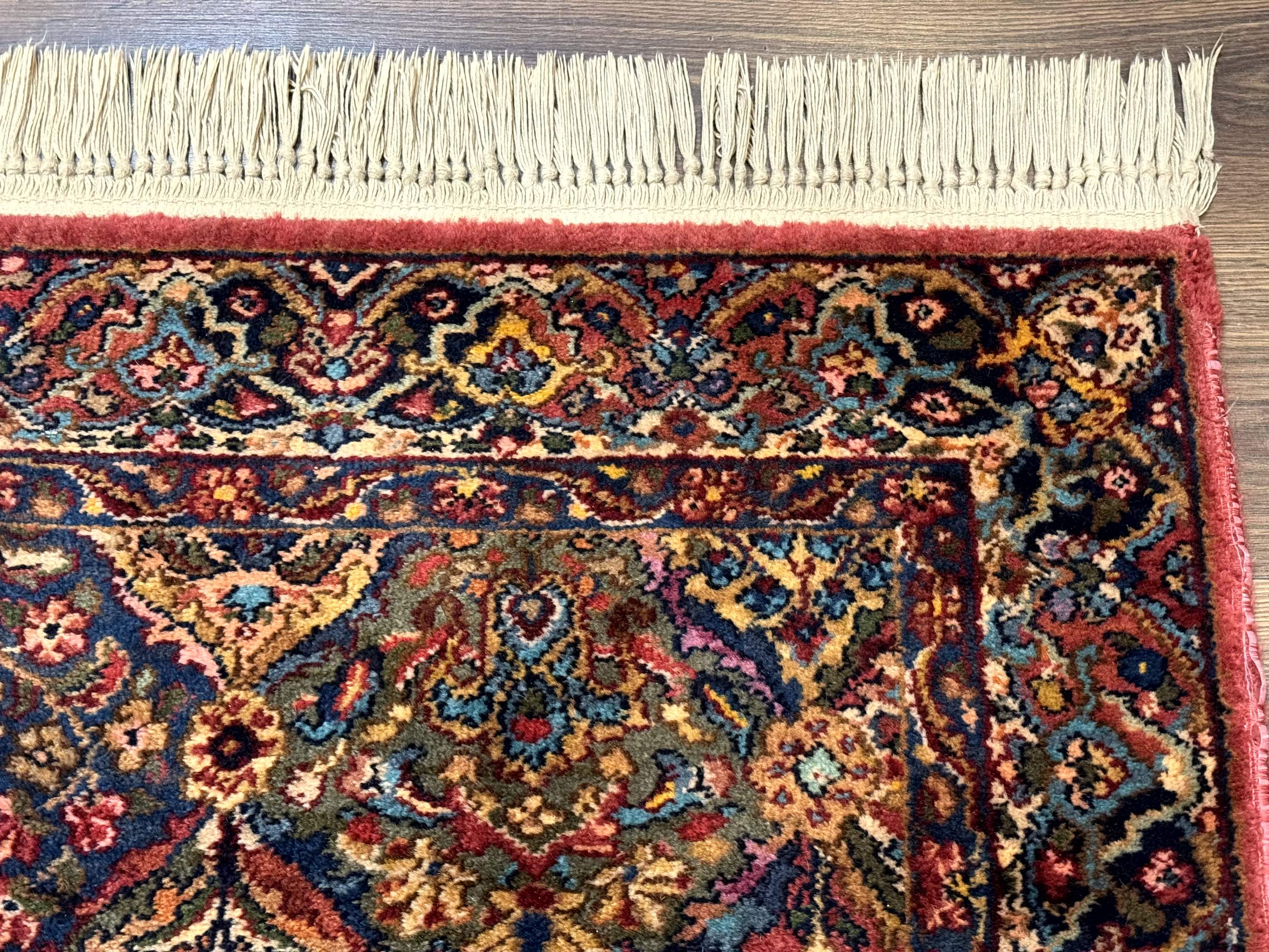 Karastan Rug 4x6, Multicolor Panel Kirman #717, Wool Original 700 Series Vintage - Jewel Rugs