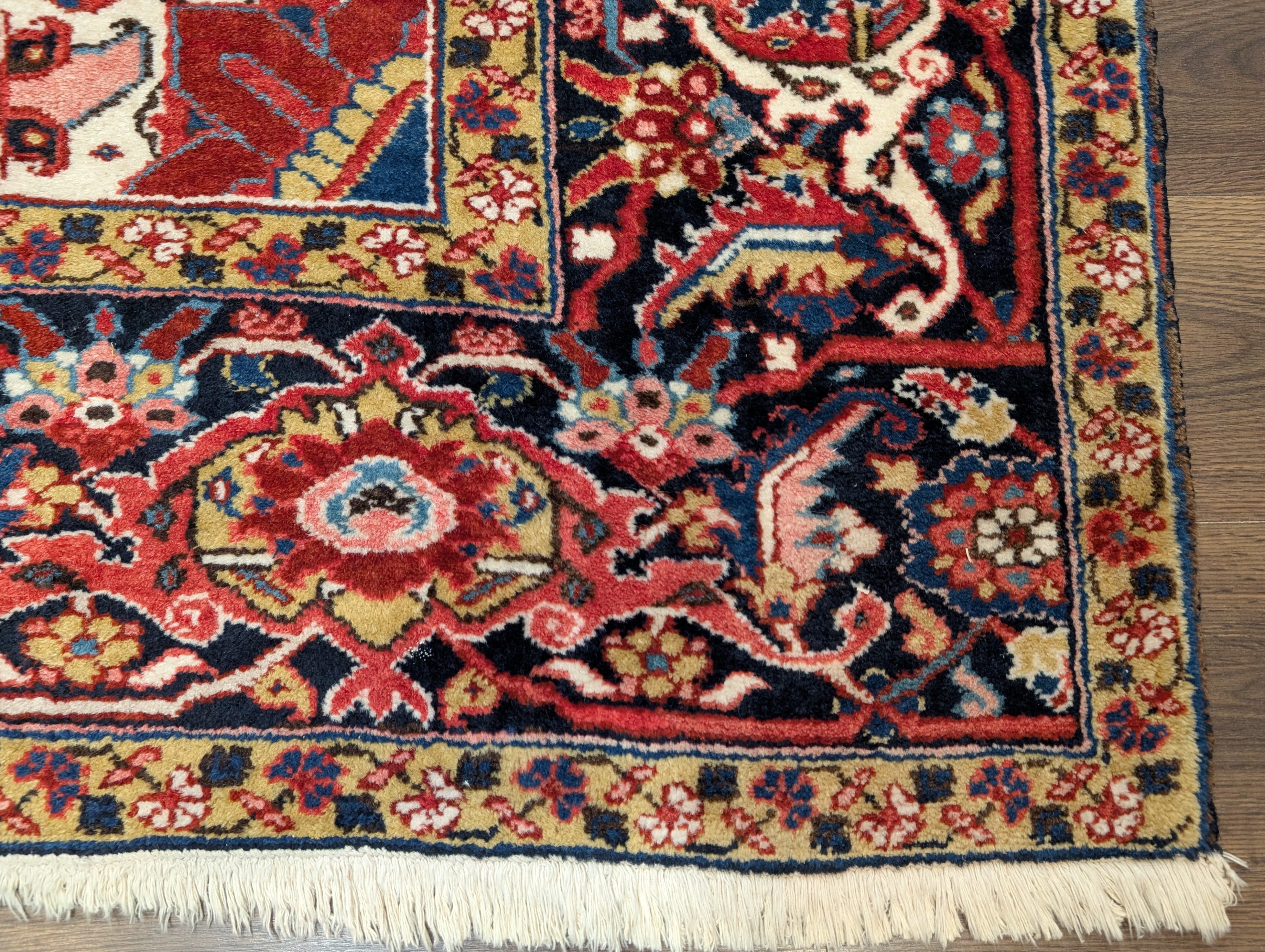 Persian Heriz Rug 8x12, Hand-Knotted Wool Carpet - Jewel Rugs