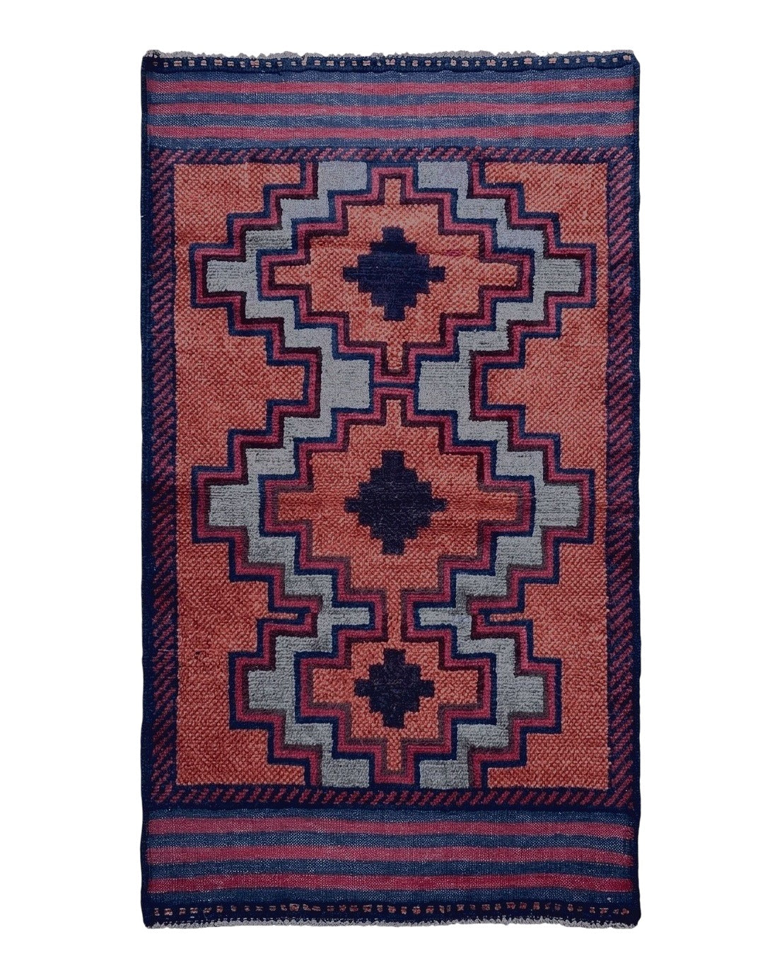 3X5 Vintage Handmade Tribal Wool Rug Balouchi Rug Afghan Rug Red 2' 8" X 4' 8" Afghan 2.7x4.7 - 2103J033