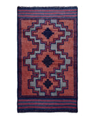 3X5 Vintage Handmade Tribal Wool Rug Balouchi Rug Afghan Rug Red 2' 8" X 4' 8" Afghan 2.7x4.7 - 2103J033