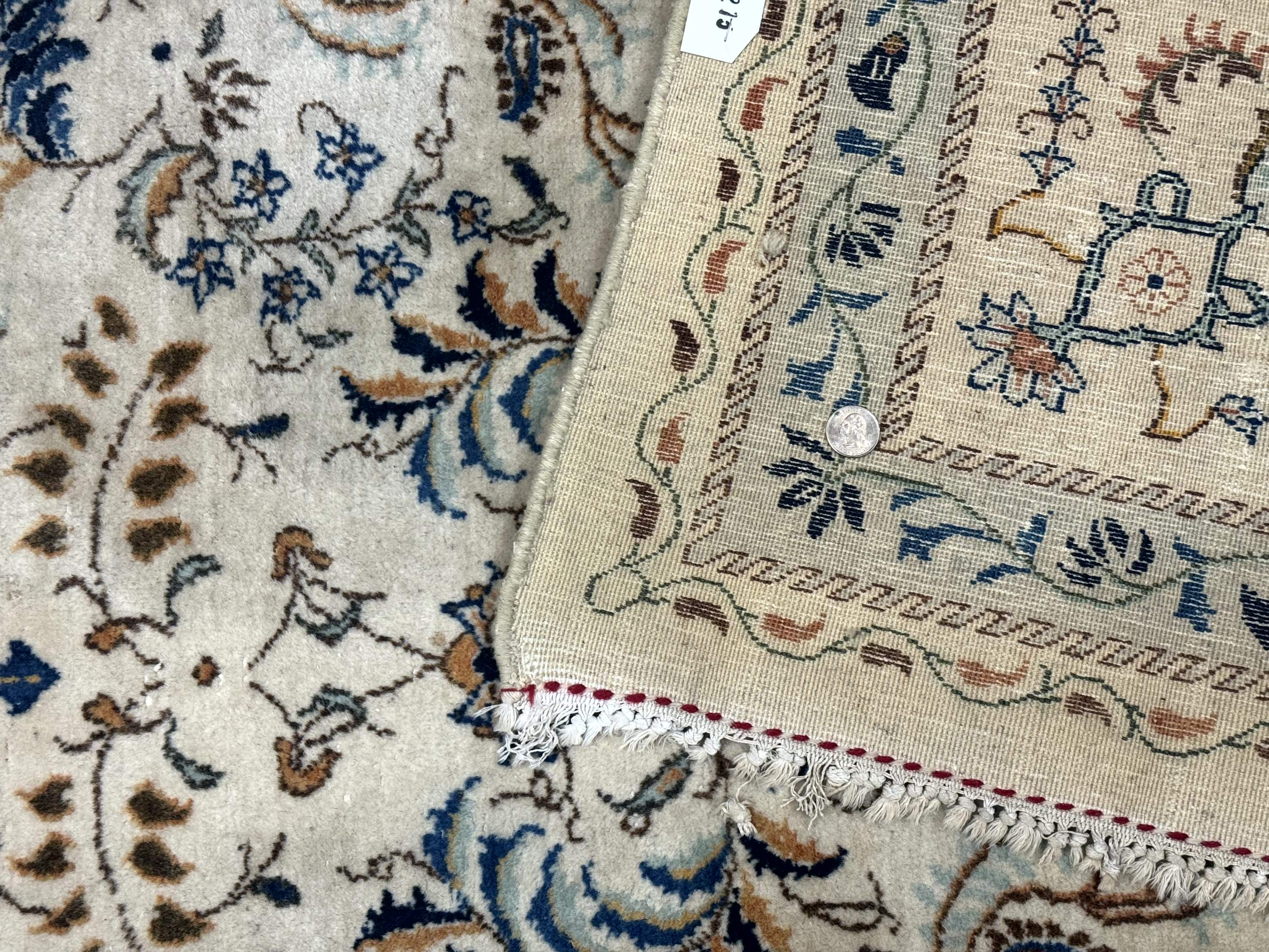 Persian Kashan Rug 9x13, Light Colors, Fine, Vintage, Hand Knotted, Wool - Jewel Rugs