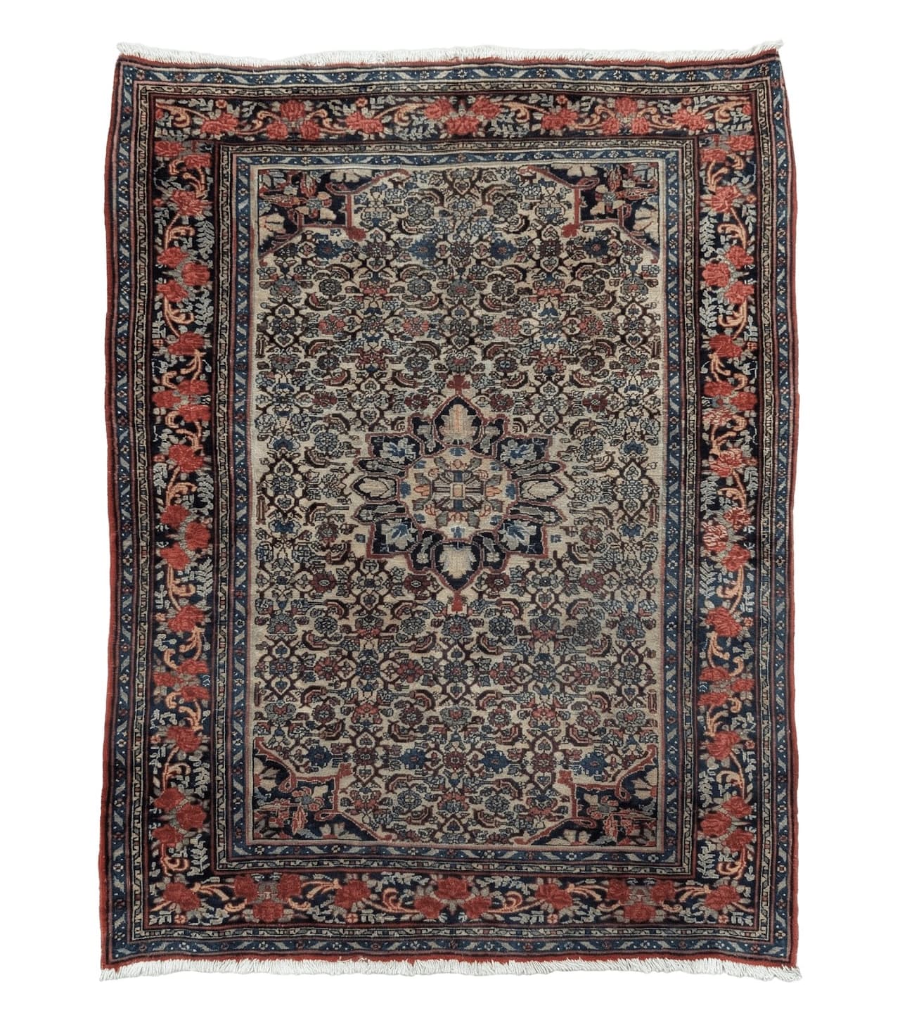 Persian Bidjar Rug 3x5, Fine, Semi Antique Wool Oriental Carpet, Bijar Rug
