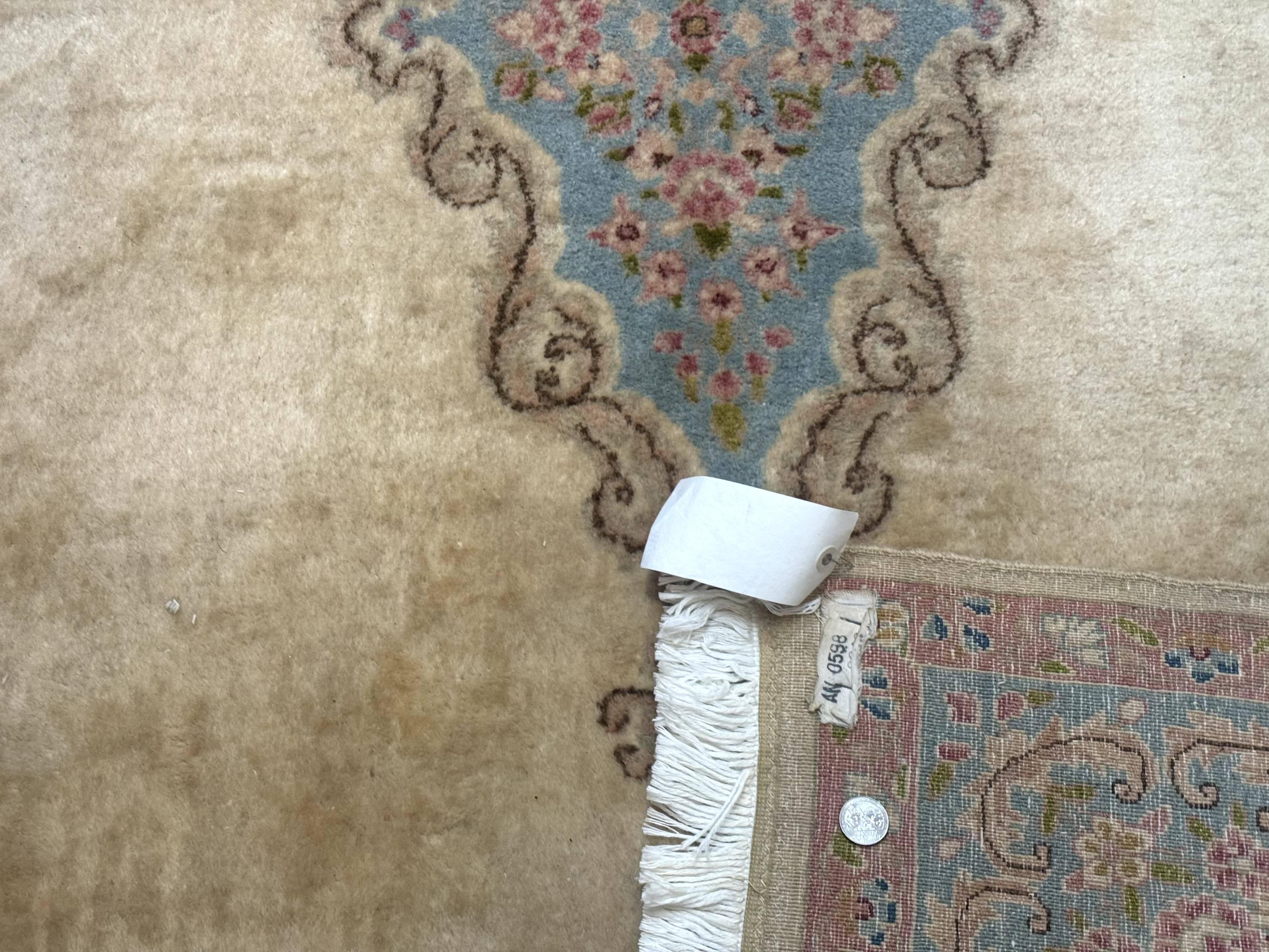 Persian Kerman Rug 6x9, Pastel Colors, Semi Open Field - Jewel Rugs