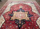 Sino Persian Heriz Serapi Rug 9x12, Very Fine 500 KPSI, Wool, Hand Knotted - Jewel Rugs