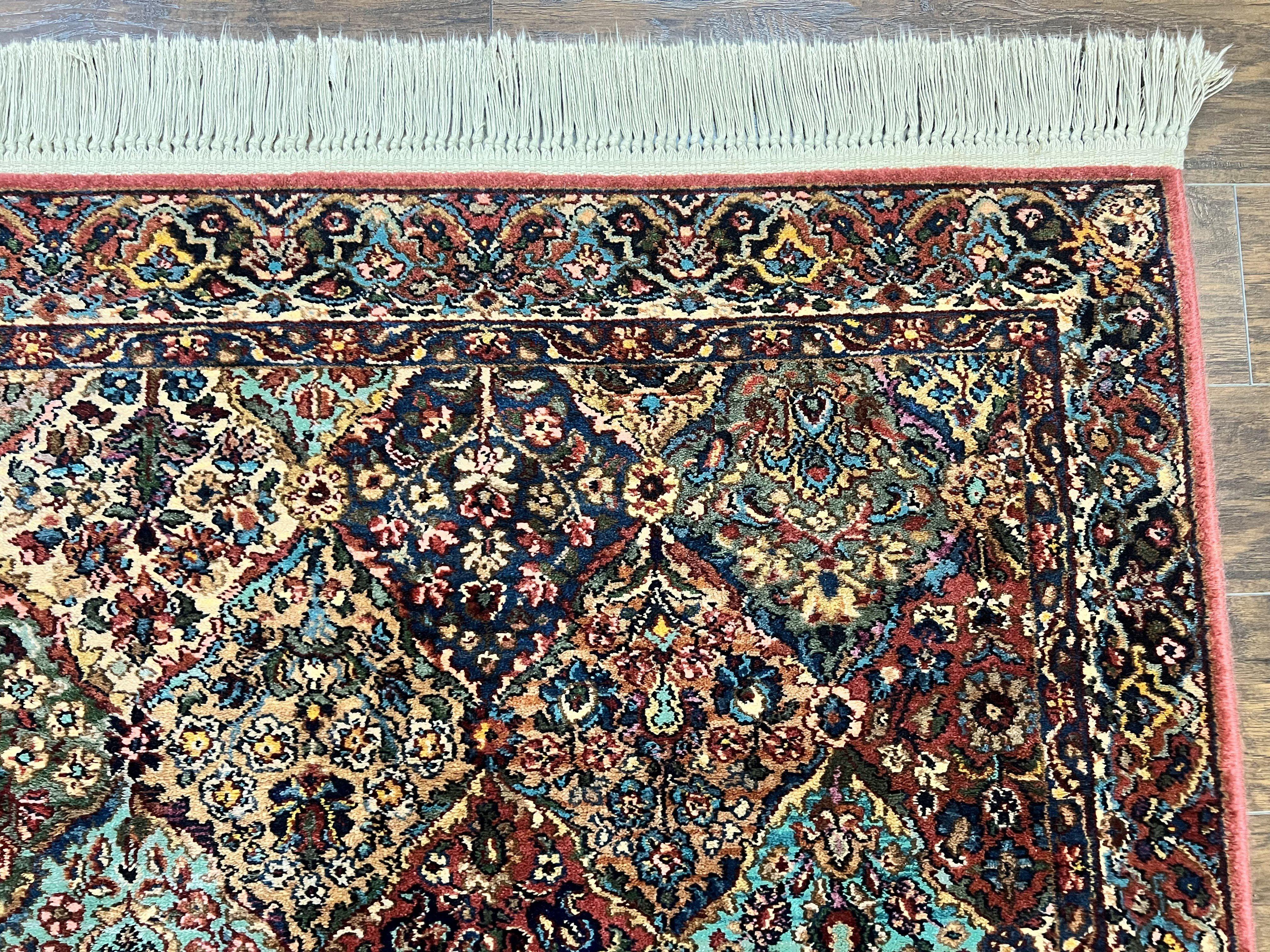 Karastan Rug 4x6 Multicolor Panel Kirman Rug #717, Wool Karastan Carpet, Original Collection 700 Series, Vintage, Rare Size - Jewel Rugs