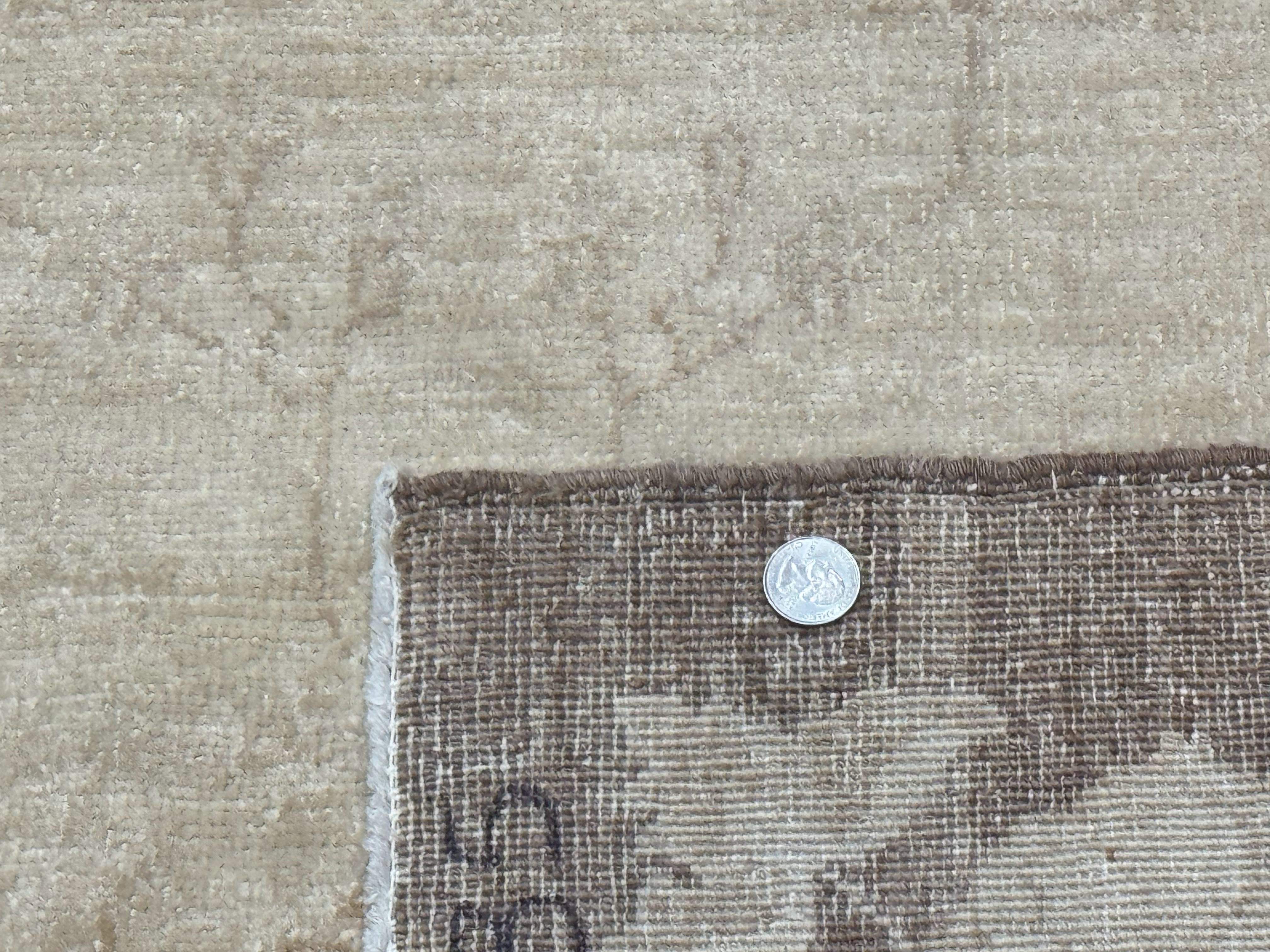 Modern Pakistani Peshawar Rug 10x13, Neutral Colors, Vintage Rug for Modern Home - Jewel Rugs