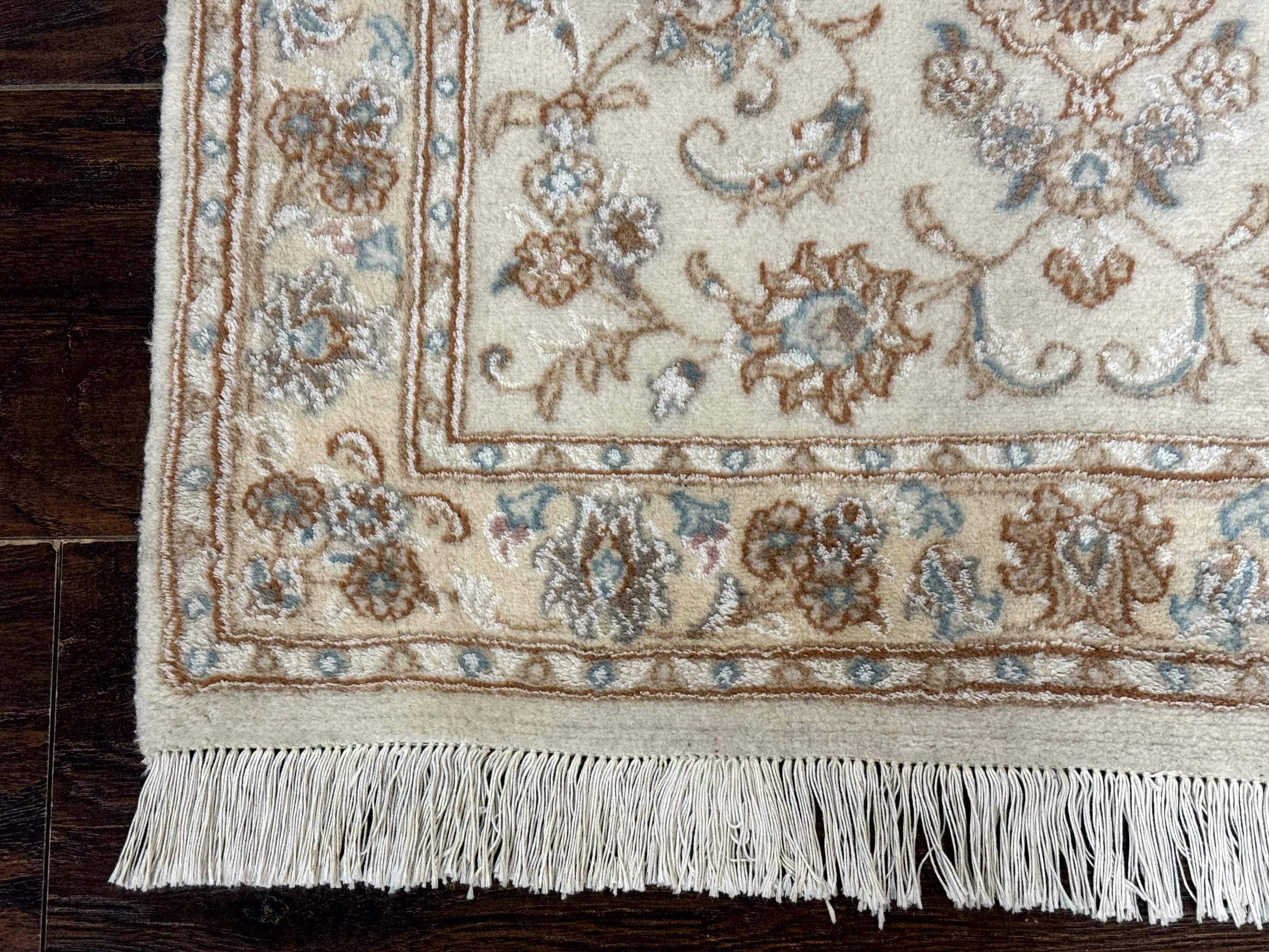 Small Persian Tabriz Rug 2.6 x 3.8, Vintage, Wool and Silk Highlights, Fine 225 KPSI - Jewel Rugs