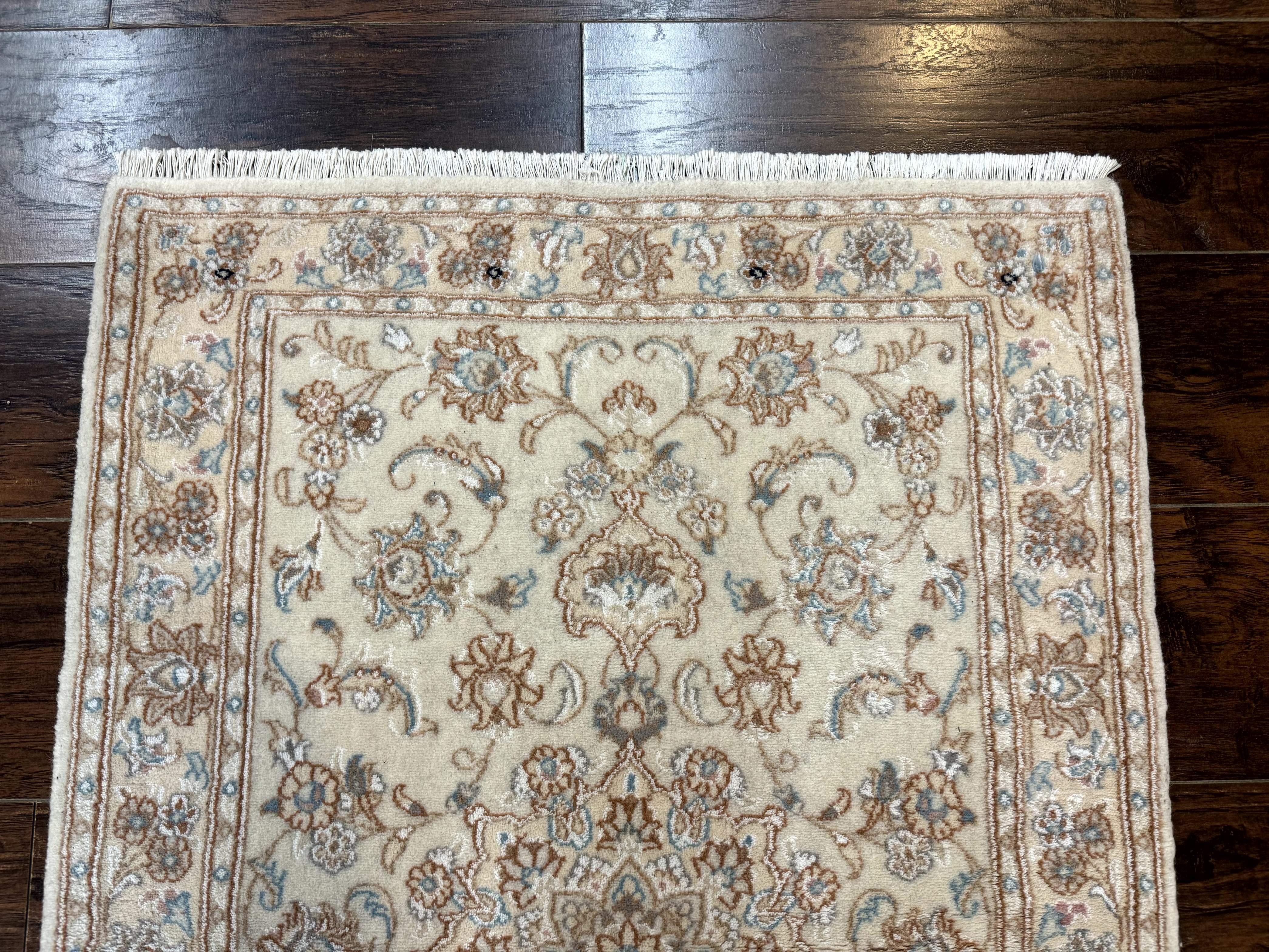 Small Persian Tabriz Rug 2.6 x 3.8, Vintage, Wool and Silk Highlights, Fine 225 KPSI - Jewel Rugs