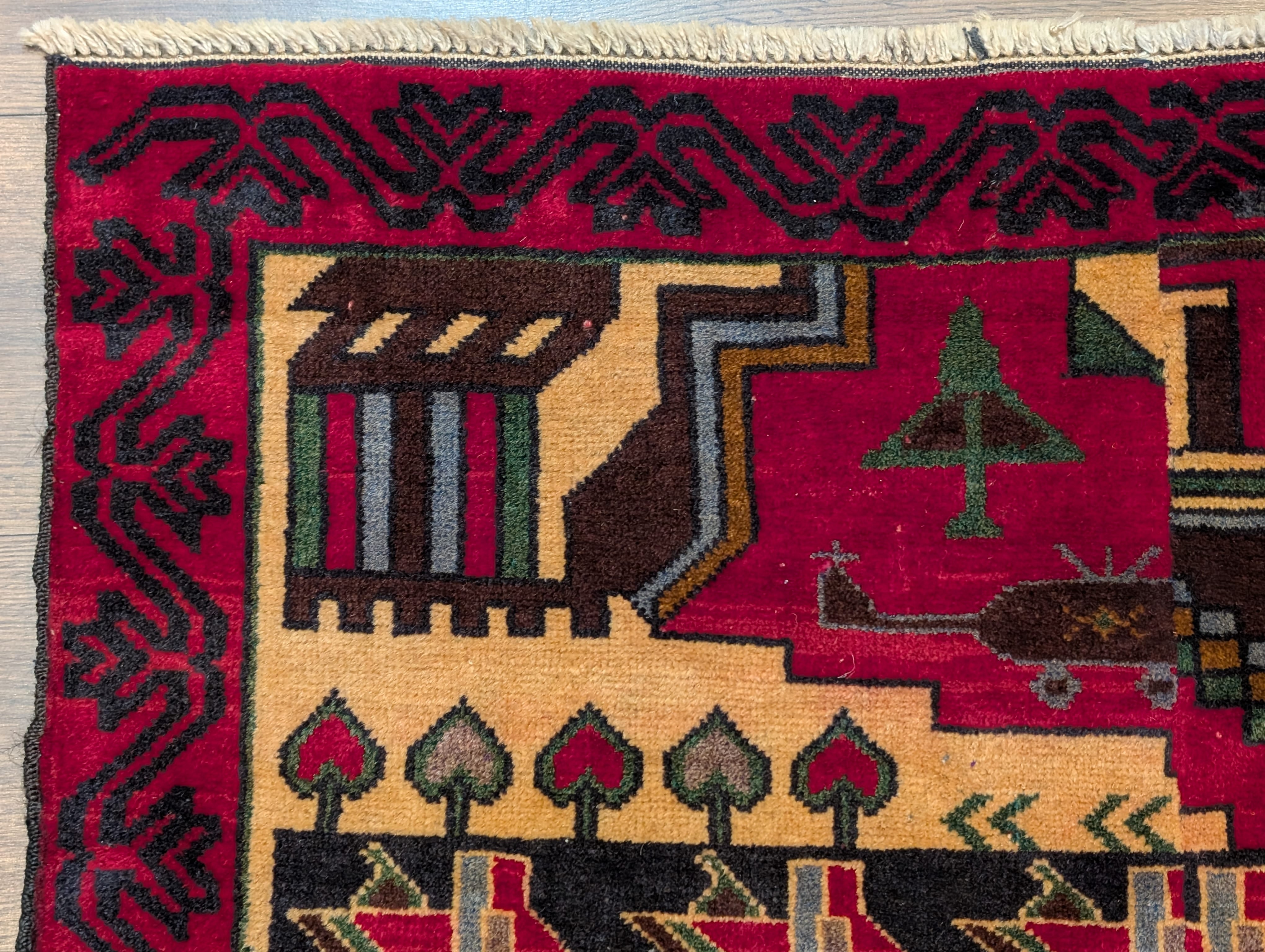 Afghan Rug 2.5 x 4.5, Baluch Rug, Tribal Rug, Handmade, Wool, New - Jewel Rugs