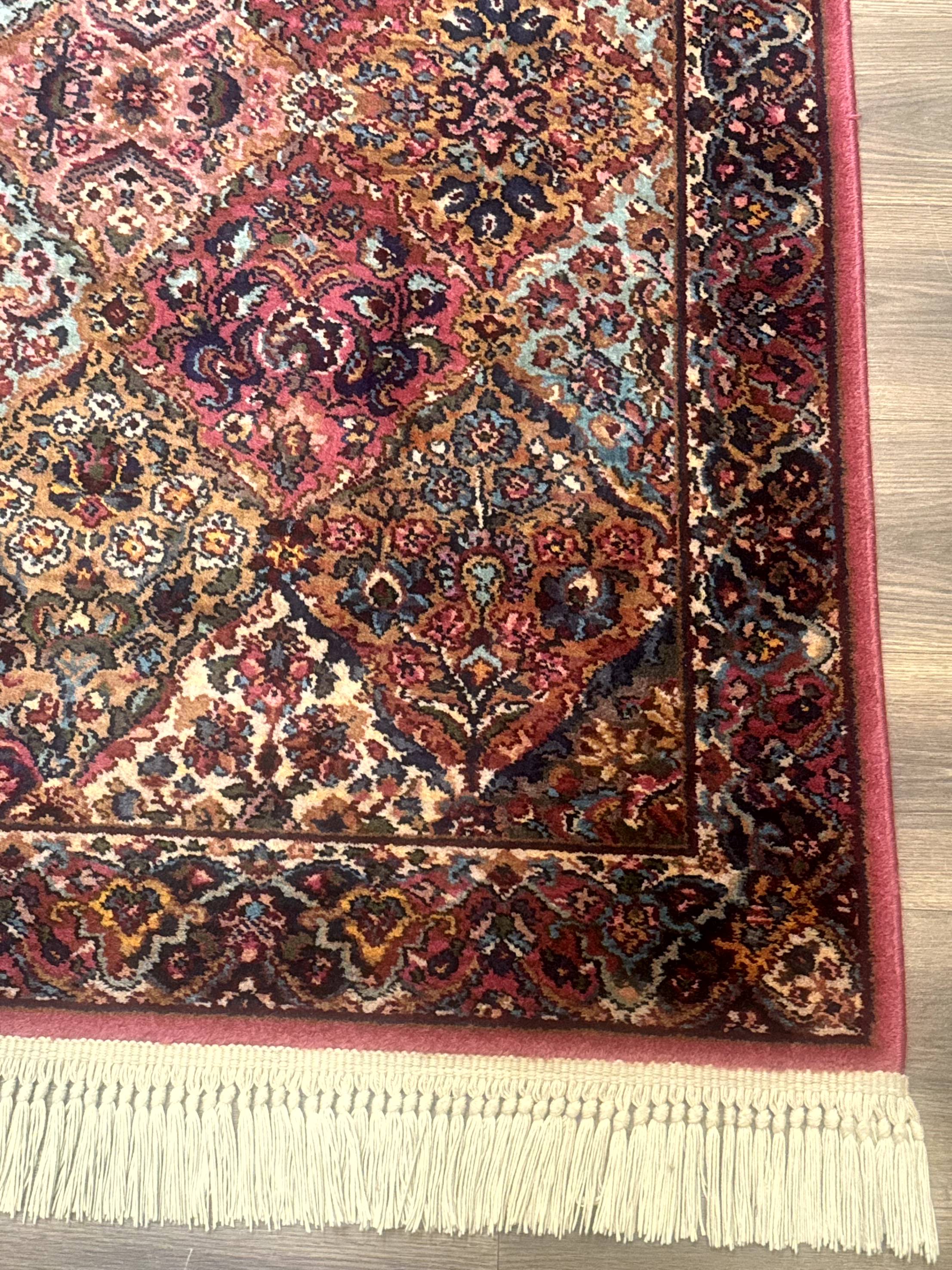 Karastan Rug 3x5 Multicolor Panel Kirman #717, Original 700 Series, Wool Pile, Discontinued - Jewel Rugs
