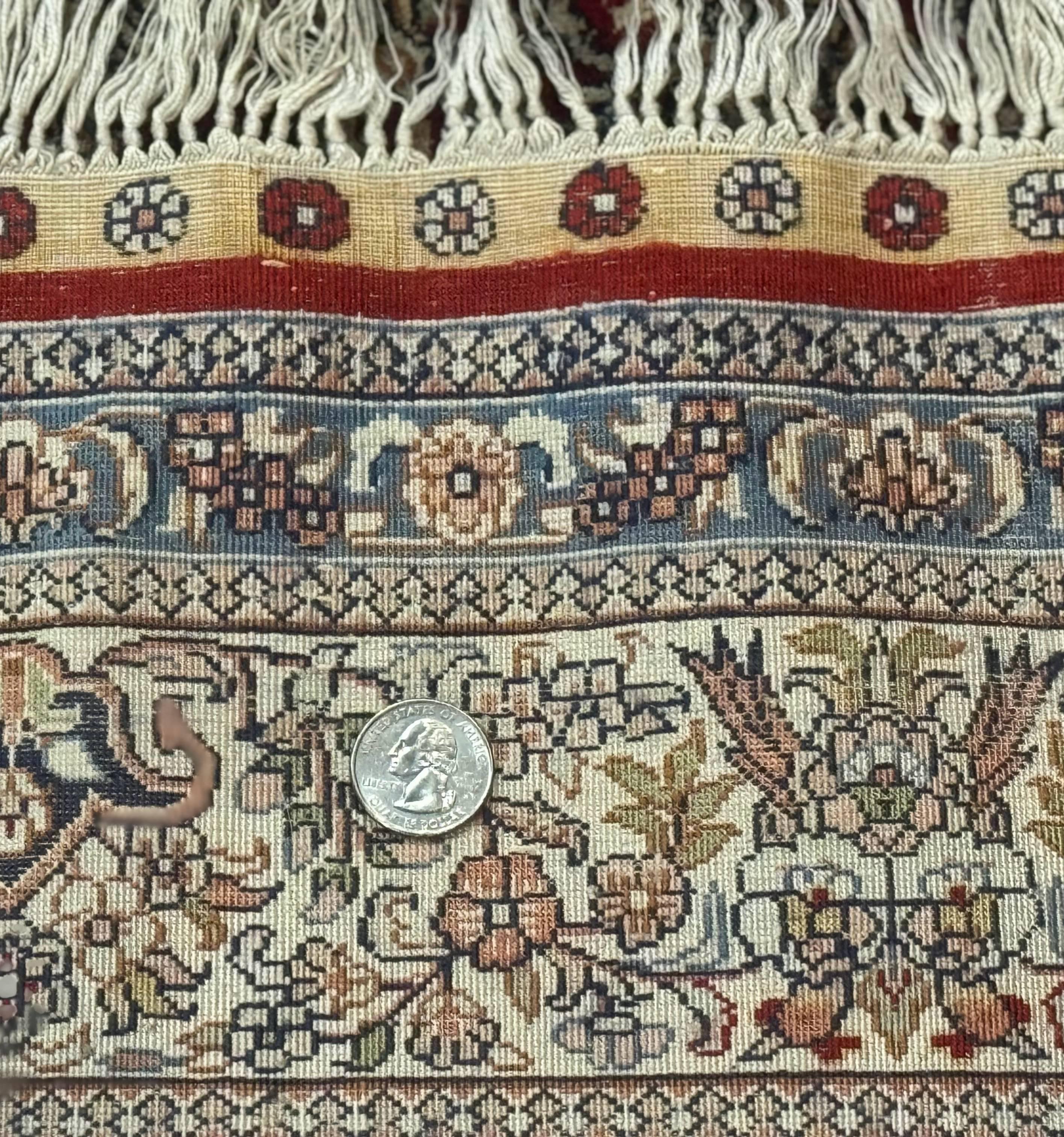 Sino Persian Silk Rug 3x5, Super Fine 440 KPSI, Floral Medallion, Handmade - Jewel Rugs