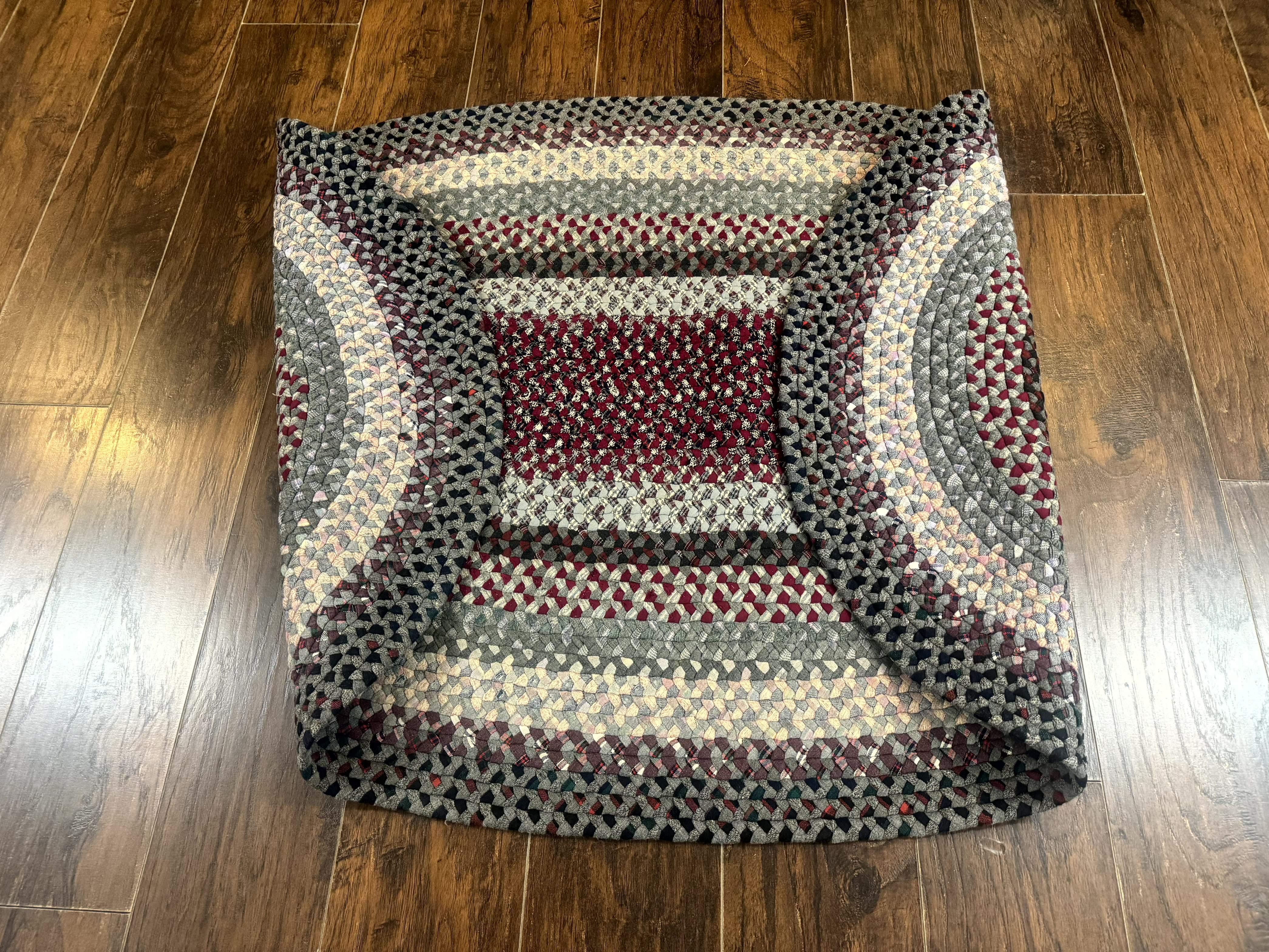 American Braided Rug 3x5, Multicolor, Vintage Mid Century Oval Braided Carpet - Jewel Rugs