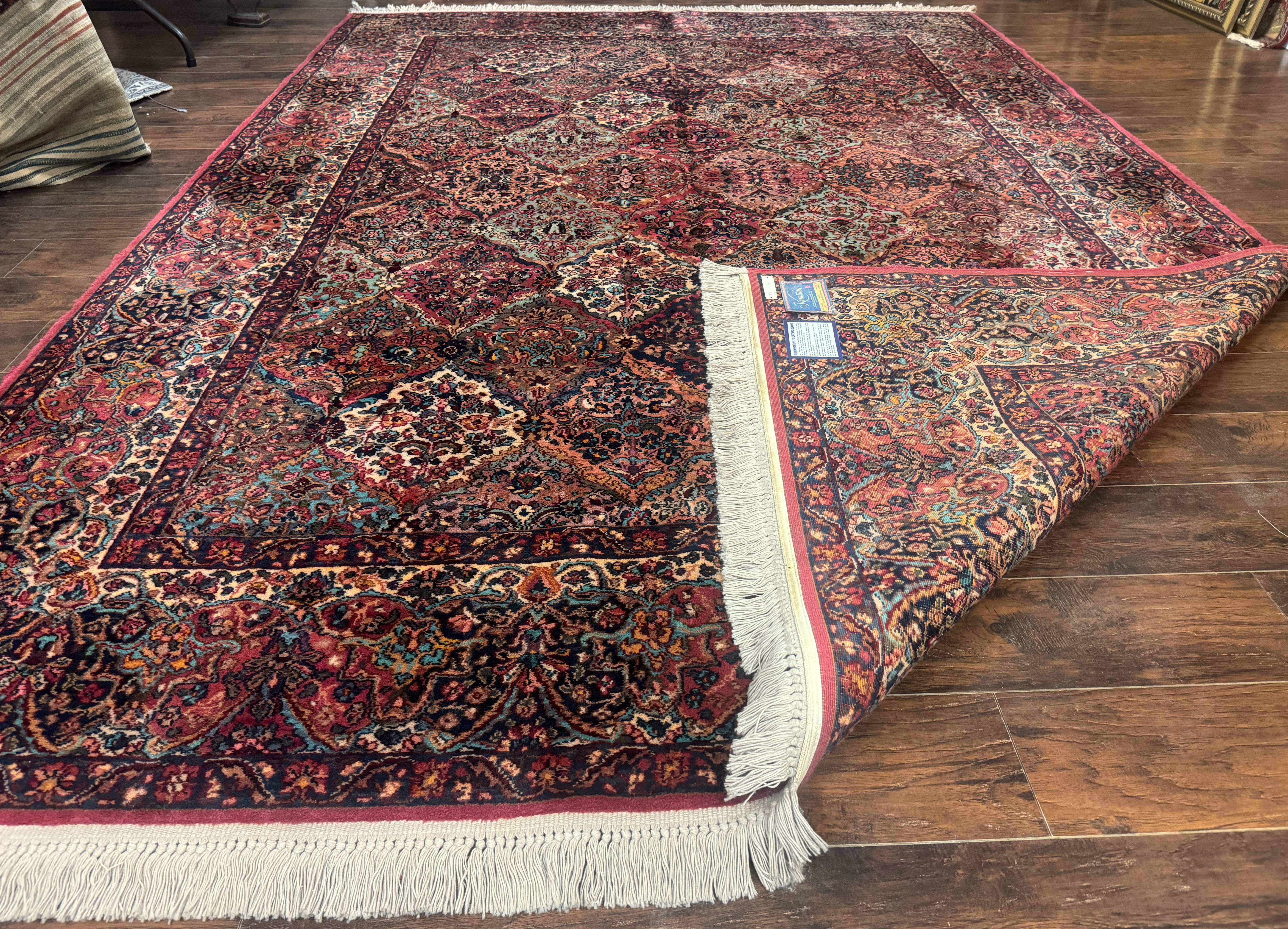 8.8 x 12 Karastan Multicolor Kirman Rug #717 - Vintage Wool Carpet - Jewel Rugs