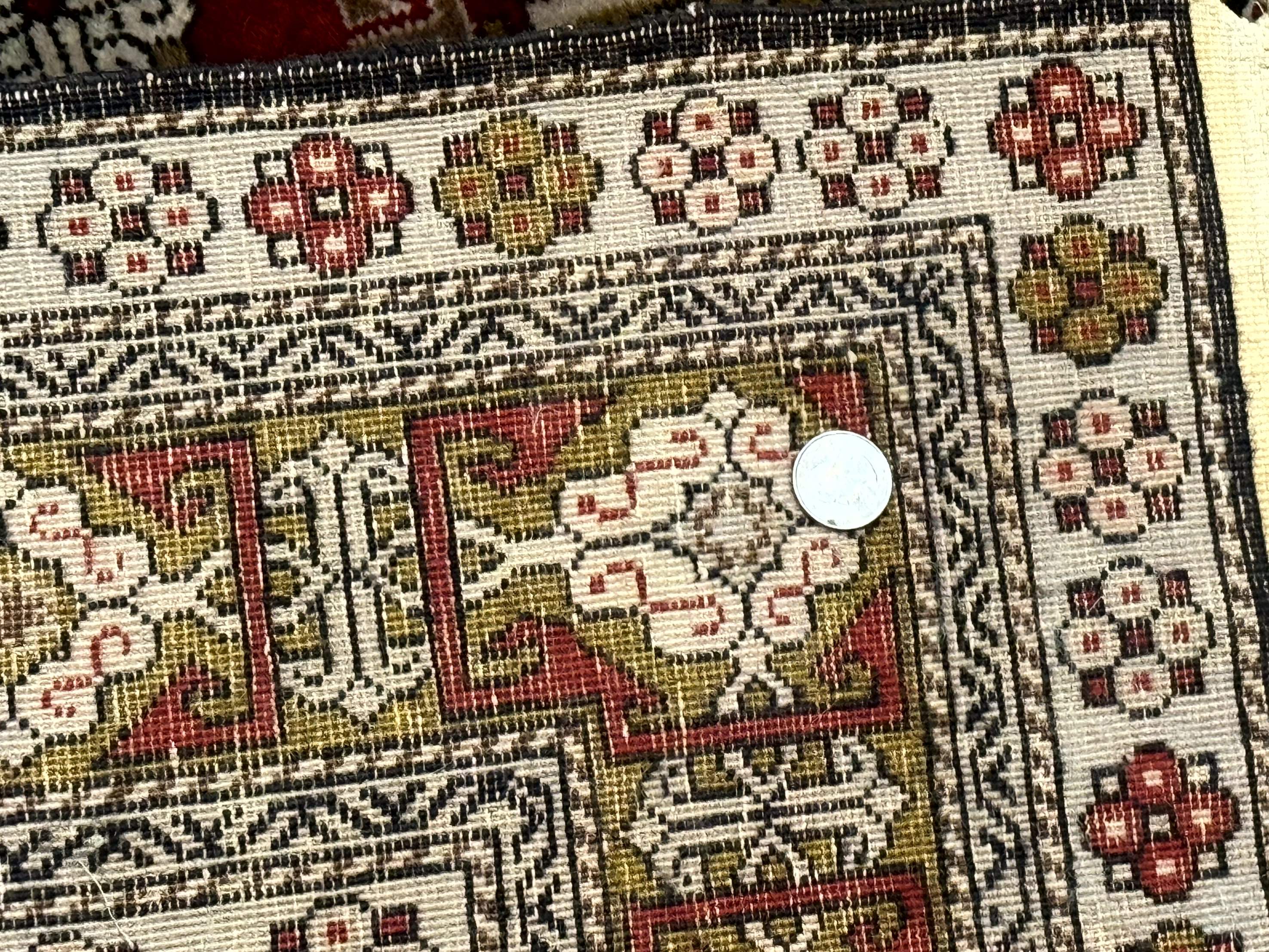 Caucasian Rug 4x6 – Rust Red, Hand-Knotted Wool Shirvan Carpet, Geometric Medallions - Jewel Rugs