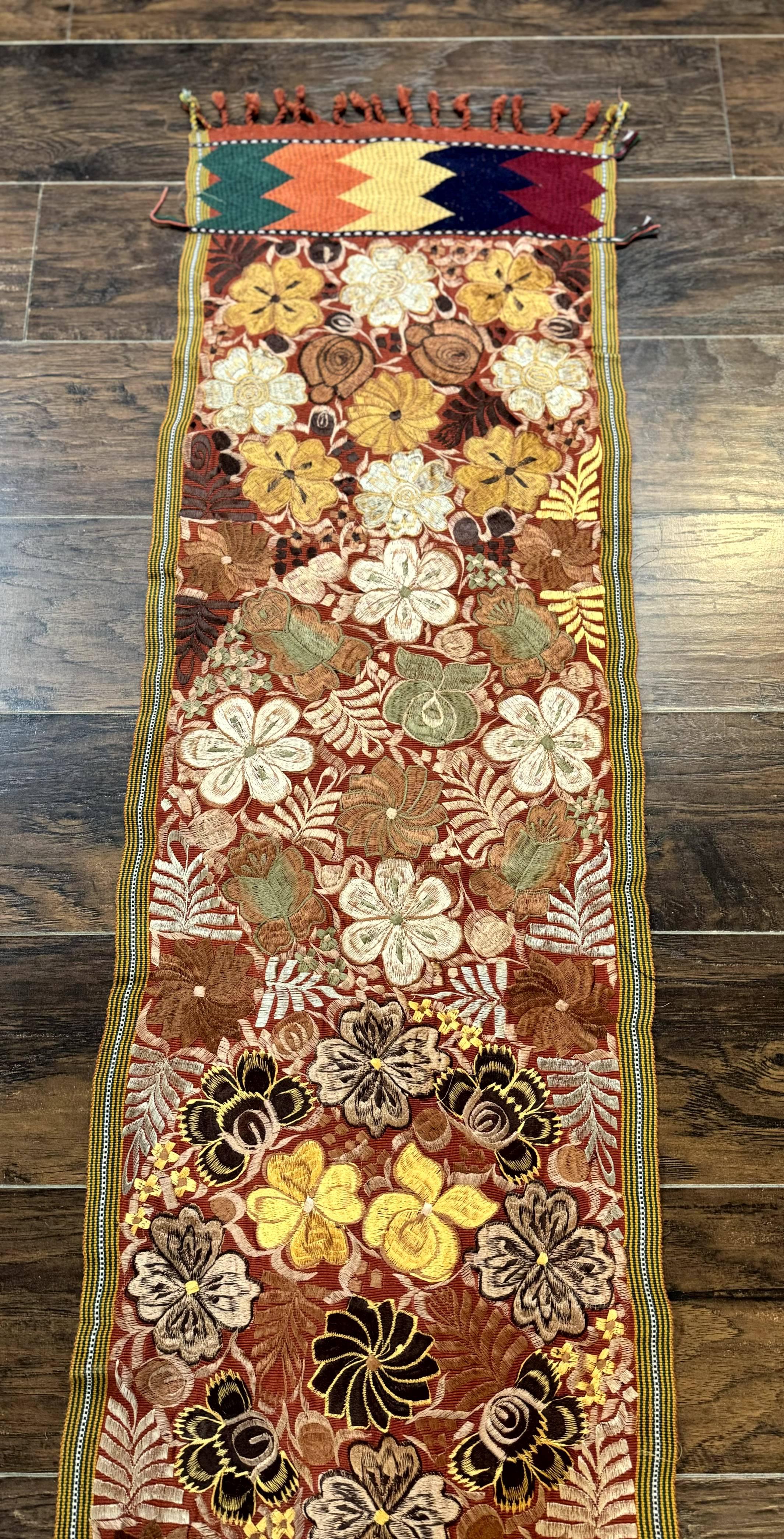 Vintage Table Runner 1.5 x 7.5, Floral - Jewel Rugs
