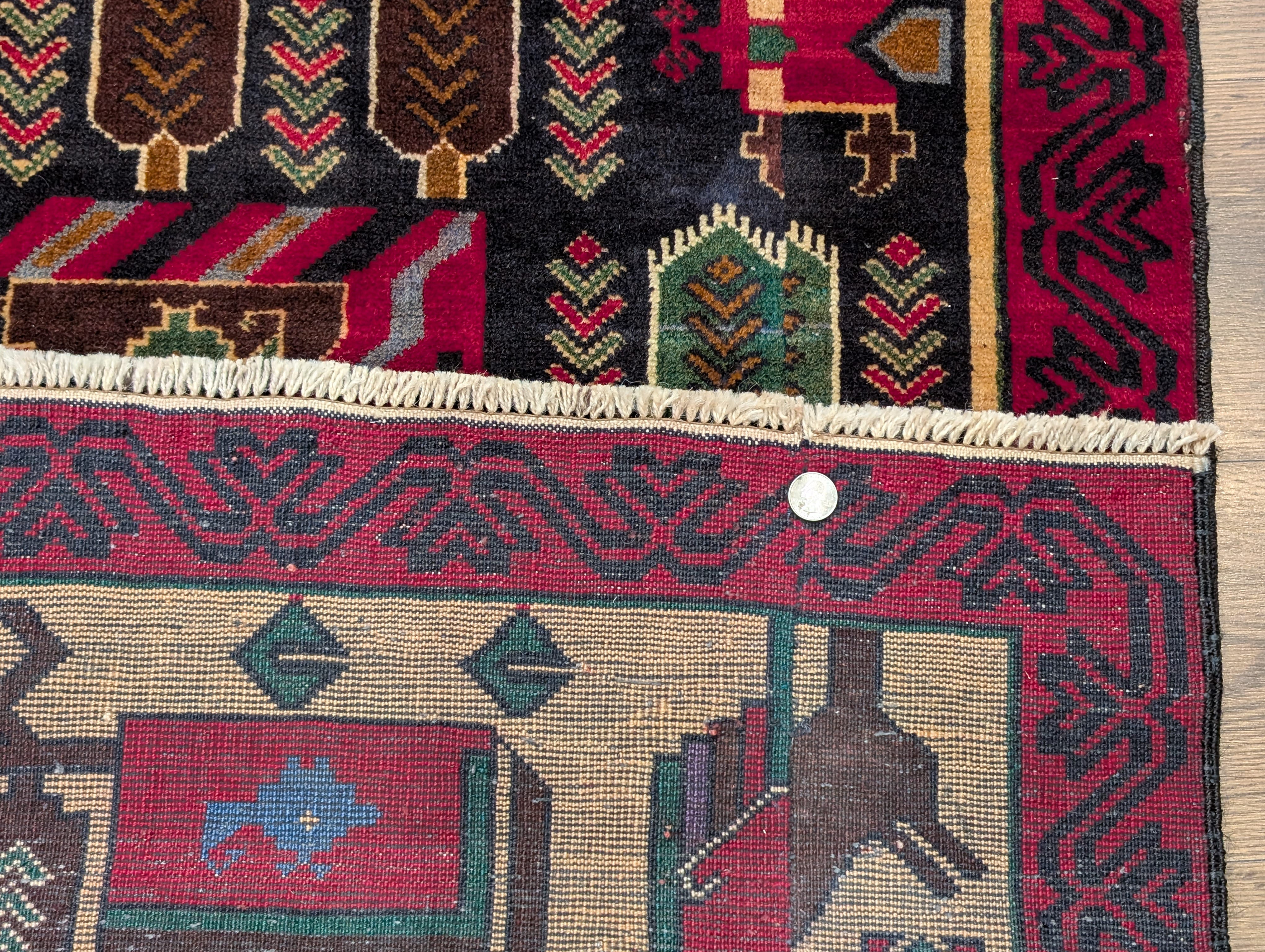 Afghan Rug 2.5 x 4.5, Baluch Rug, Tribal Rug, Handmade, Wool, New - Jewel Rugs